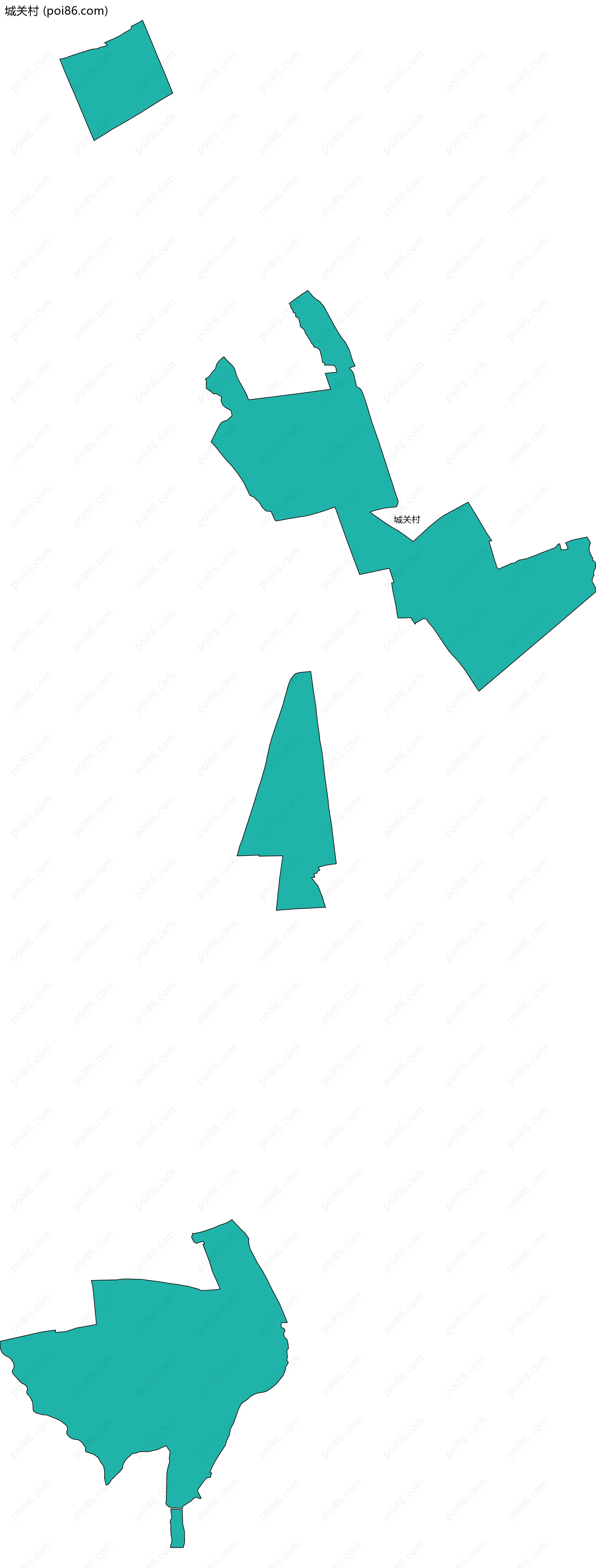 城关村边界地图