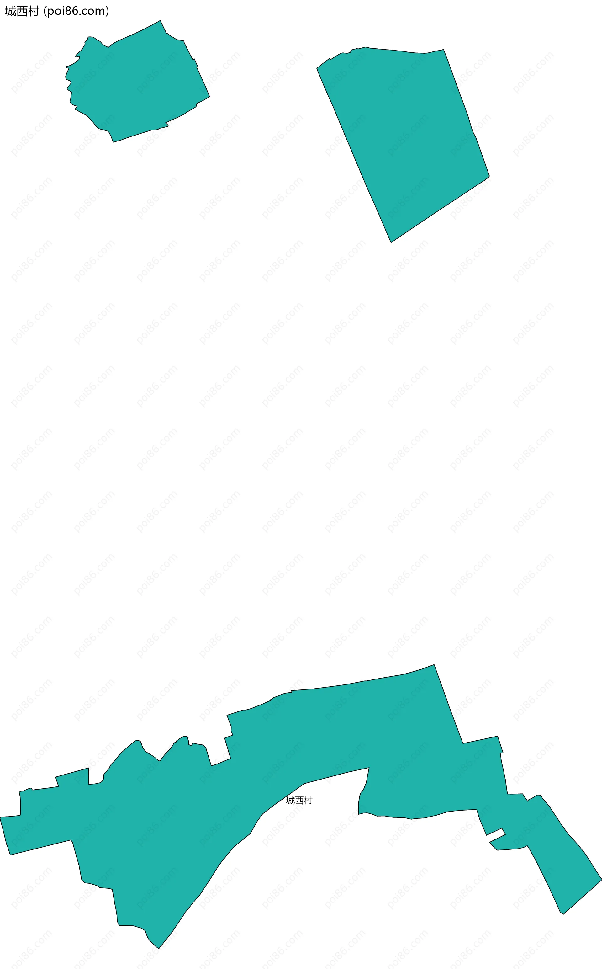 城西村边界地图