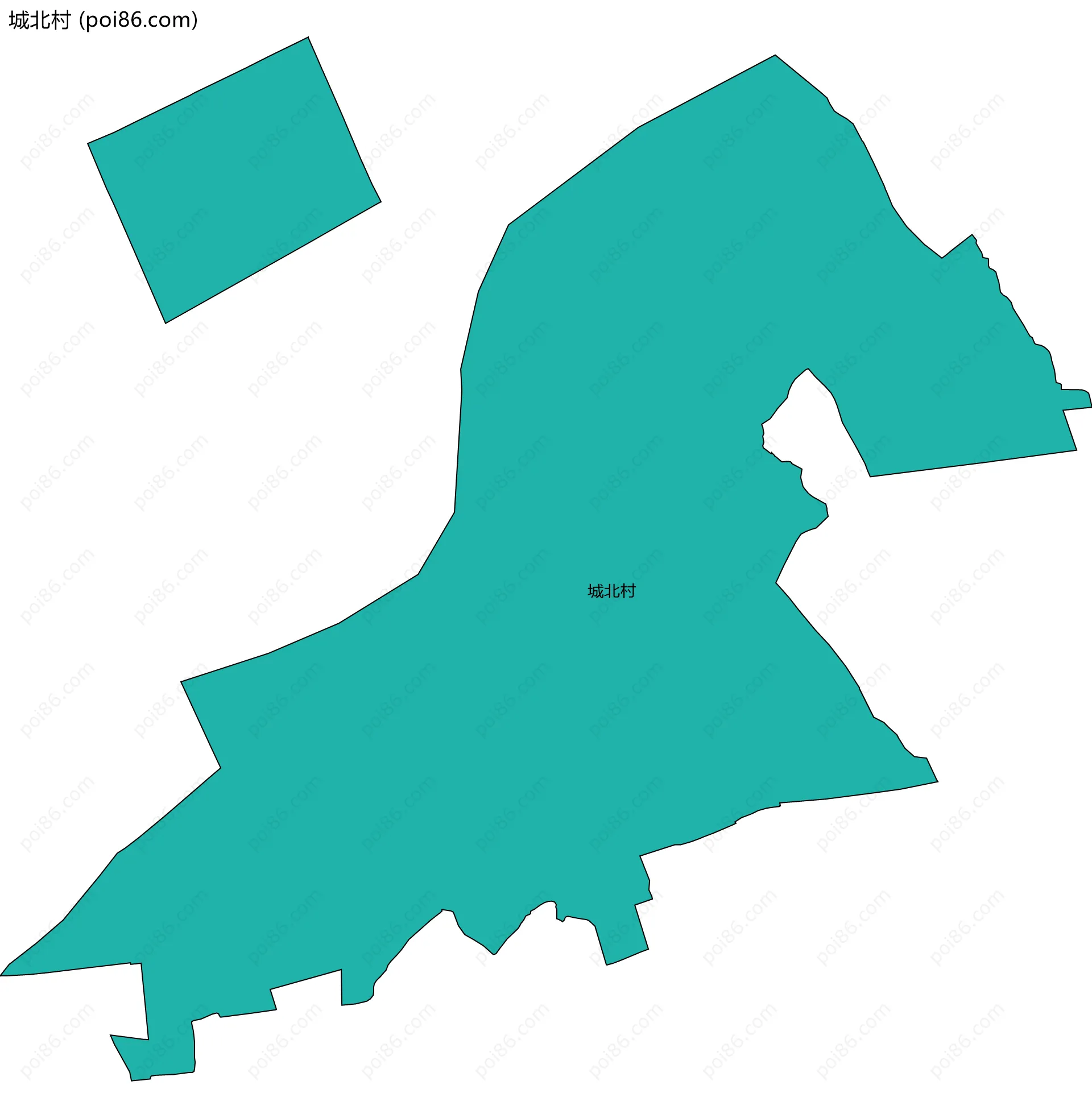 城北村边界地图