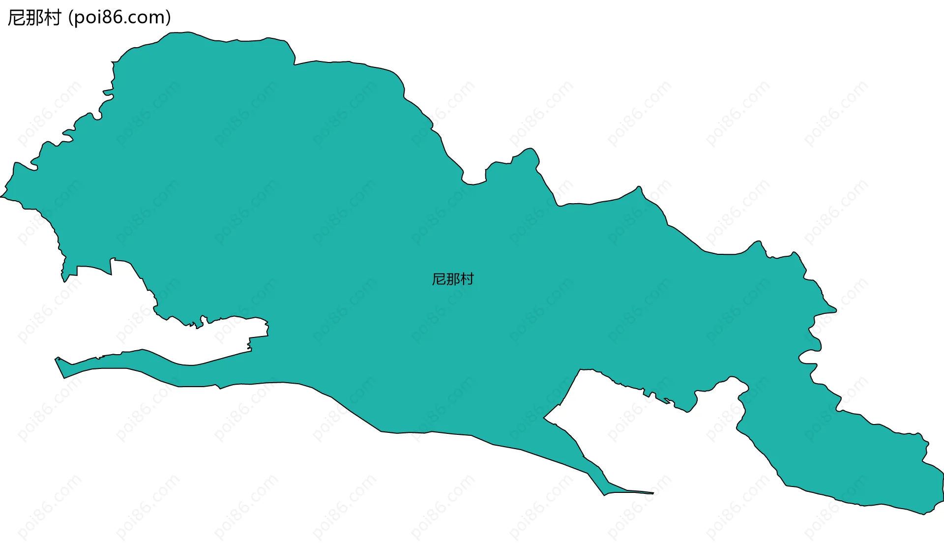 尼那村边界地图