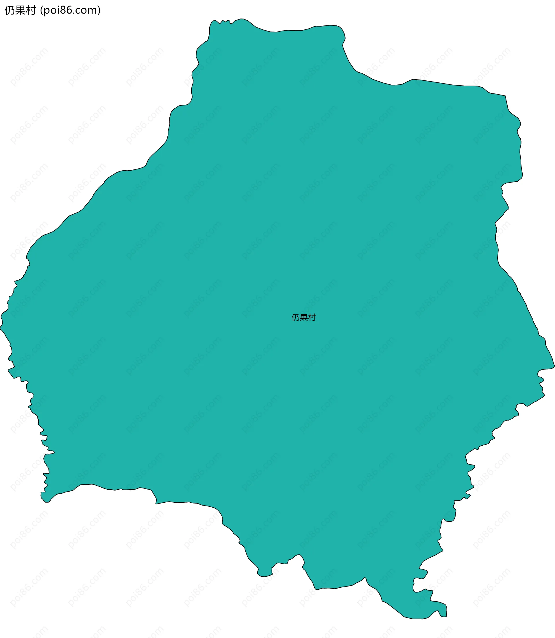 仍果村边界地图