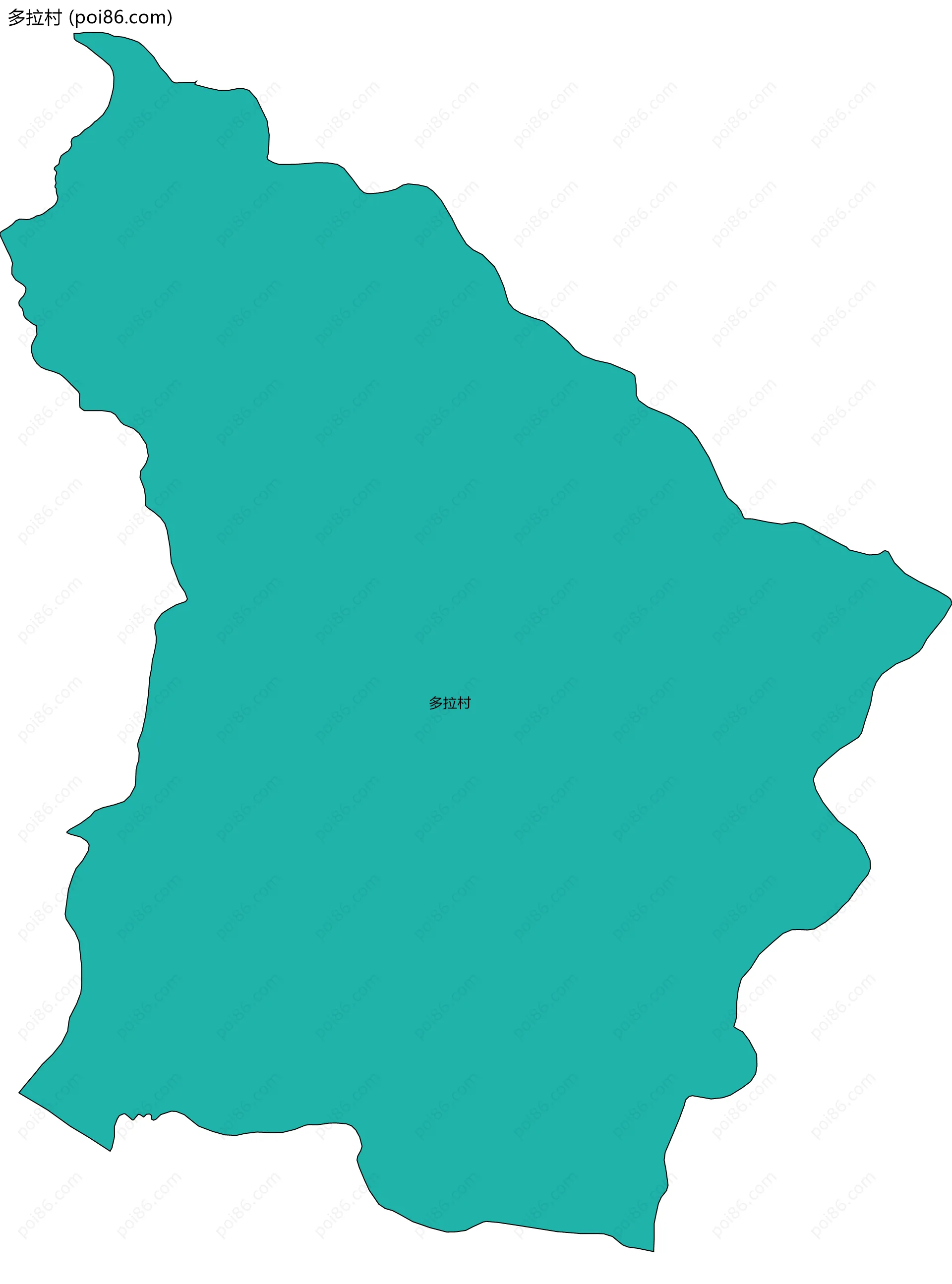 多拉村边界地图