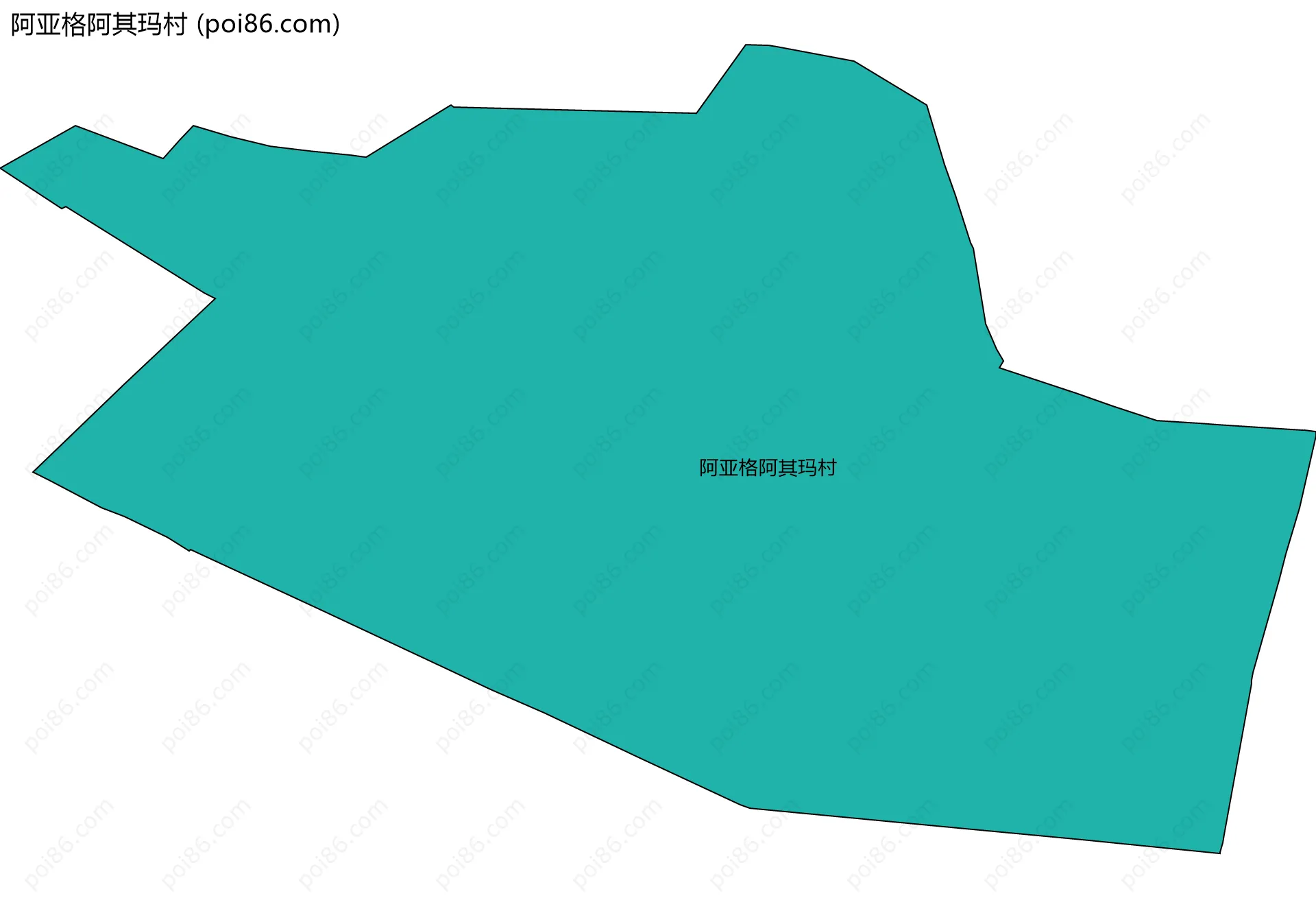 阿亚格阿其玛村边界地图