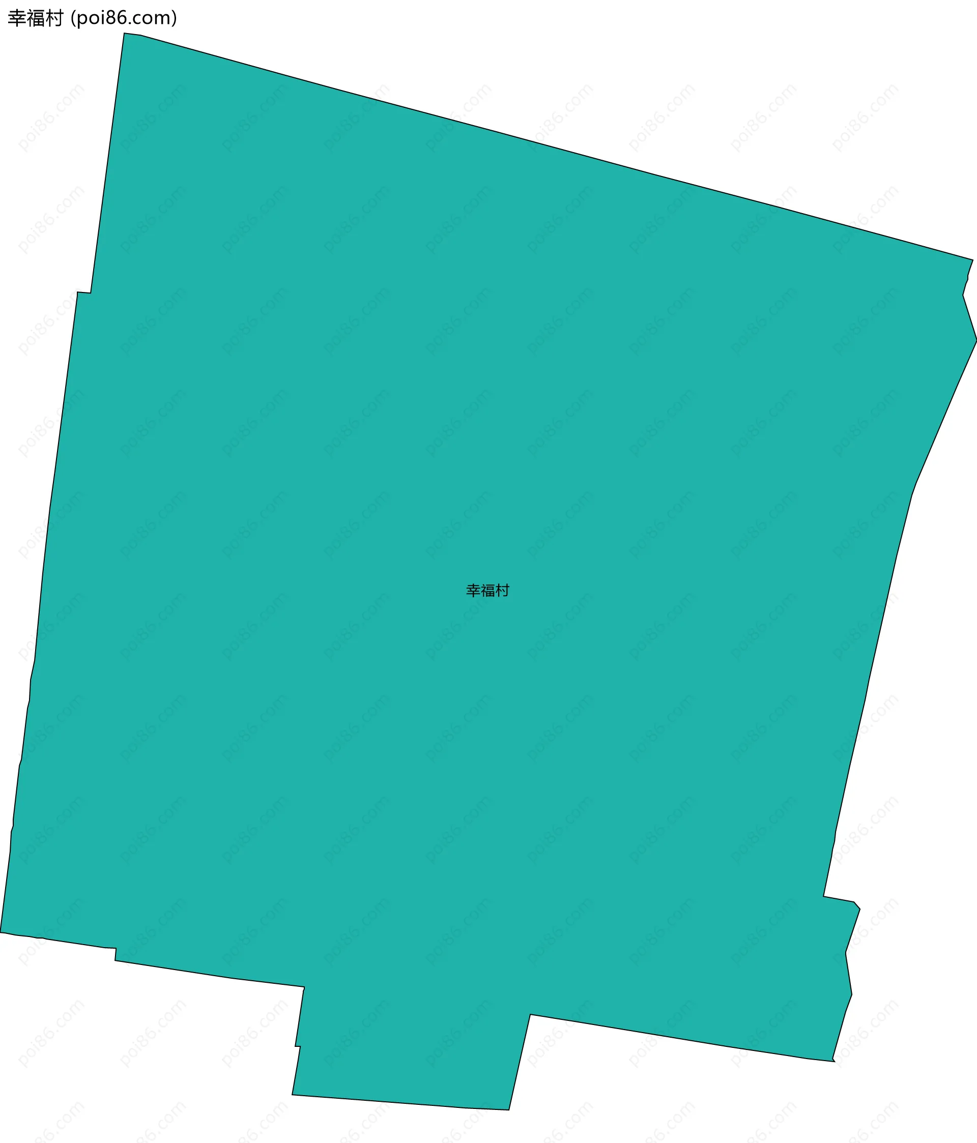幸福村边界地图