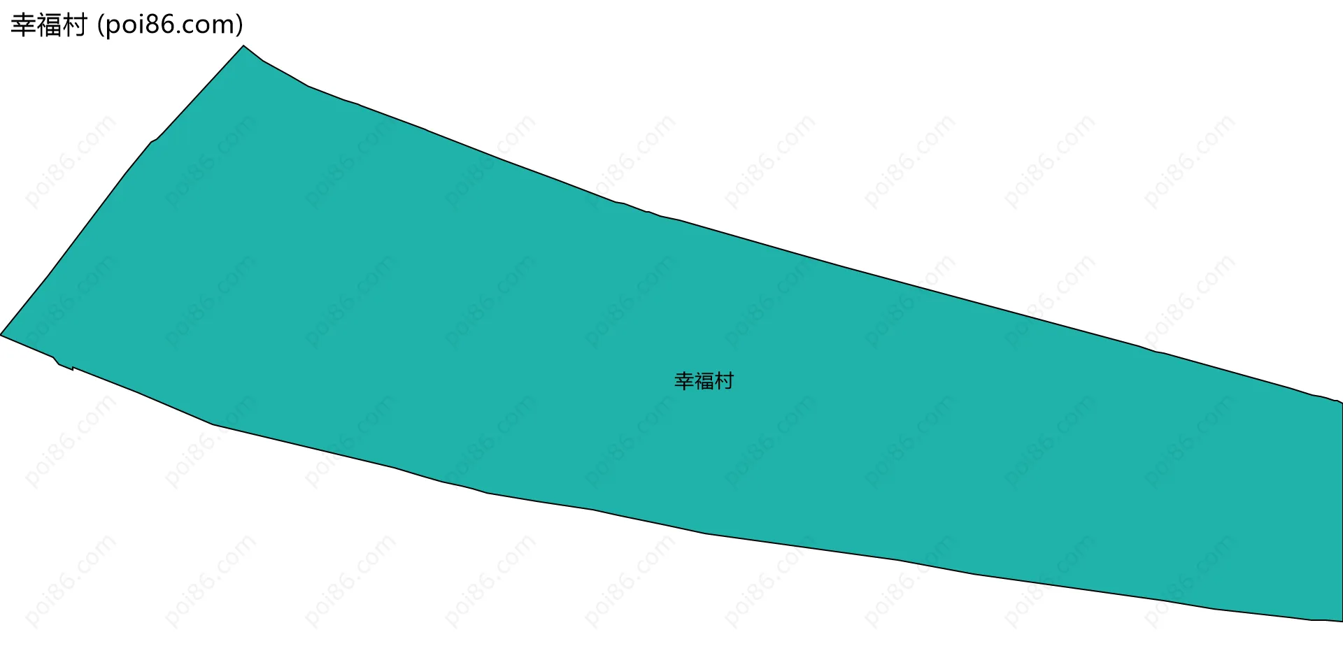 幸福村边界地图