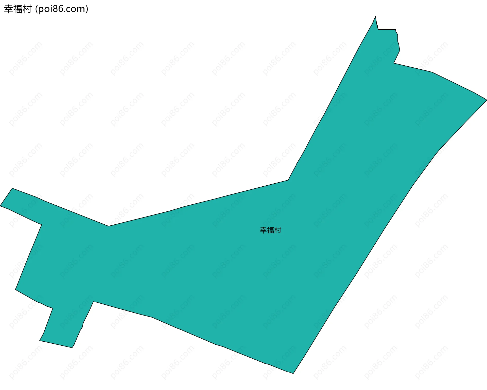 幸福村边界地图