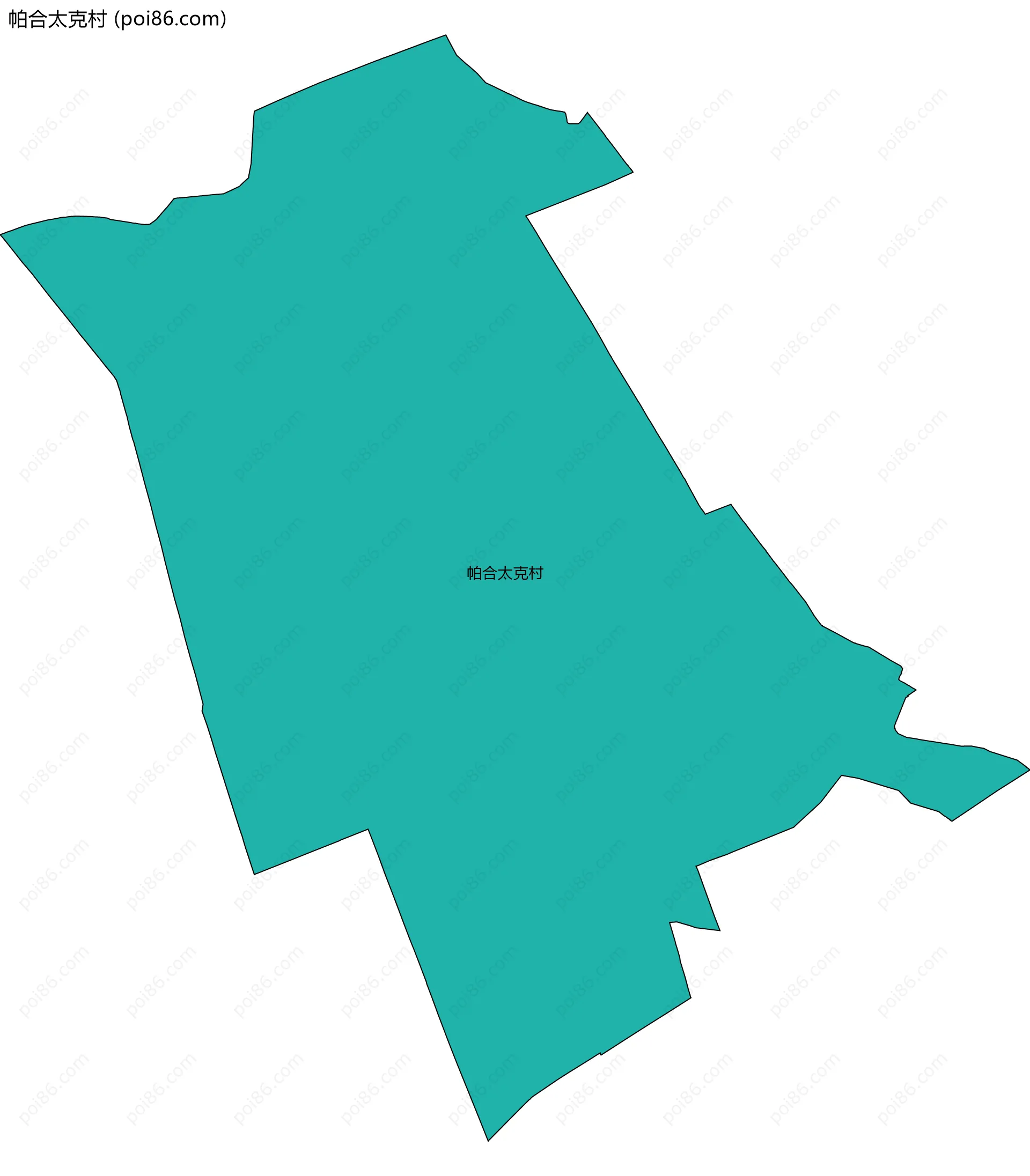 帕合太克村边界地图