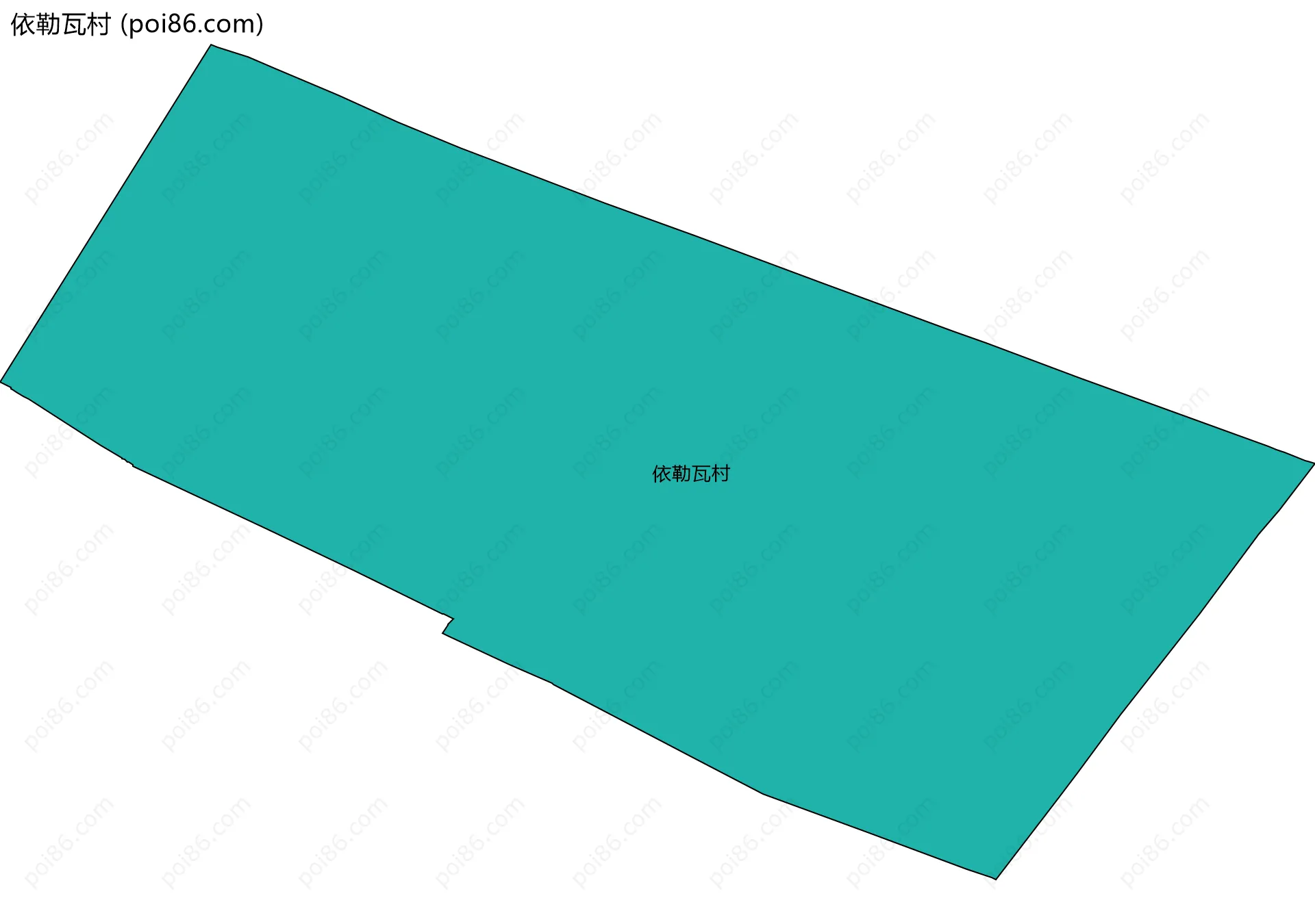 依勒瓦村边界地图