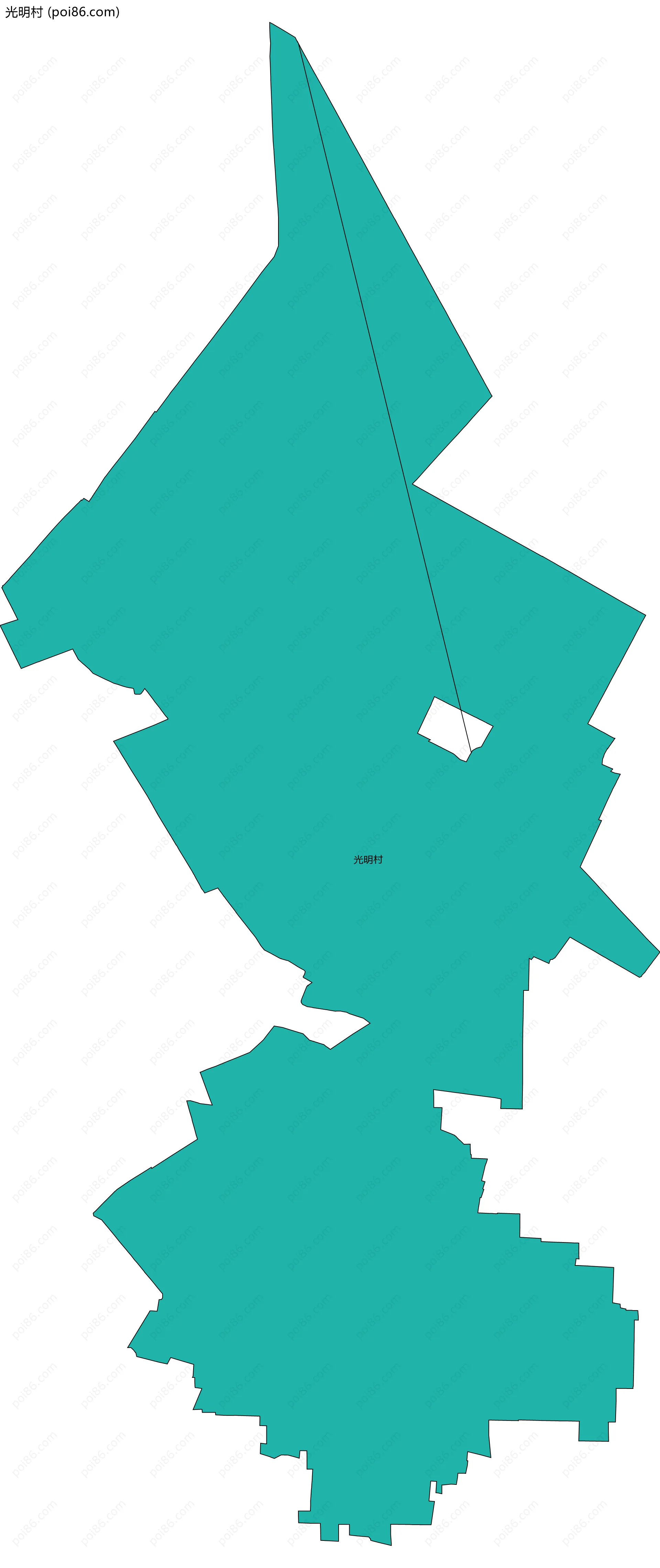 光明村边界地图