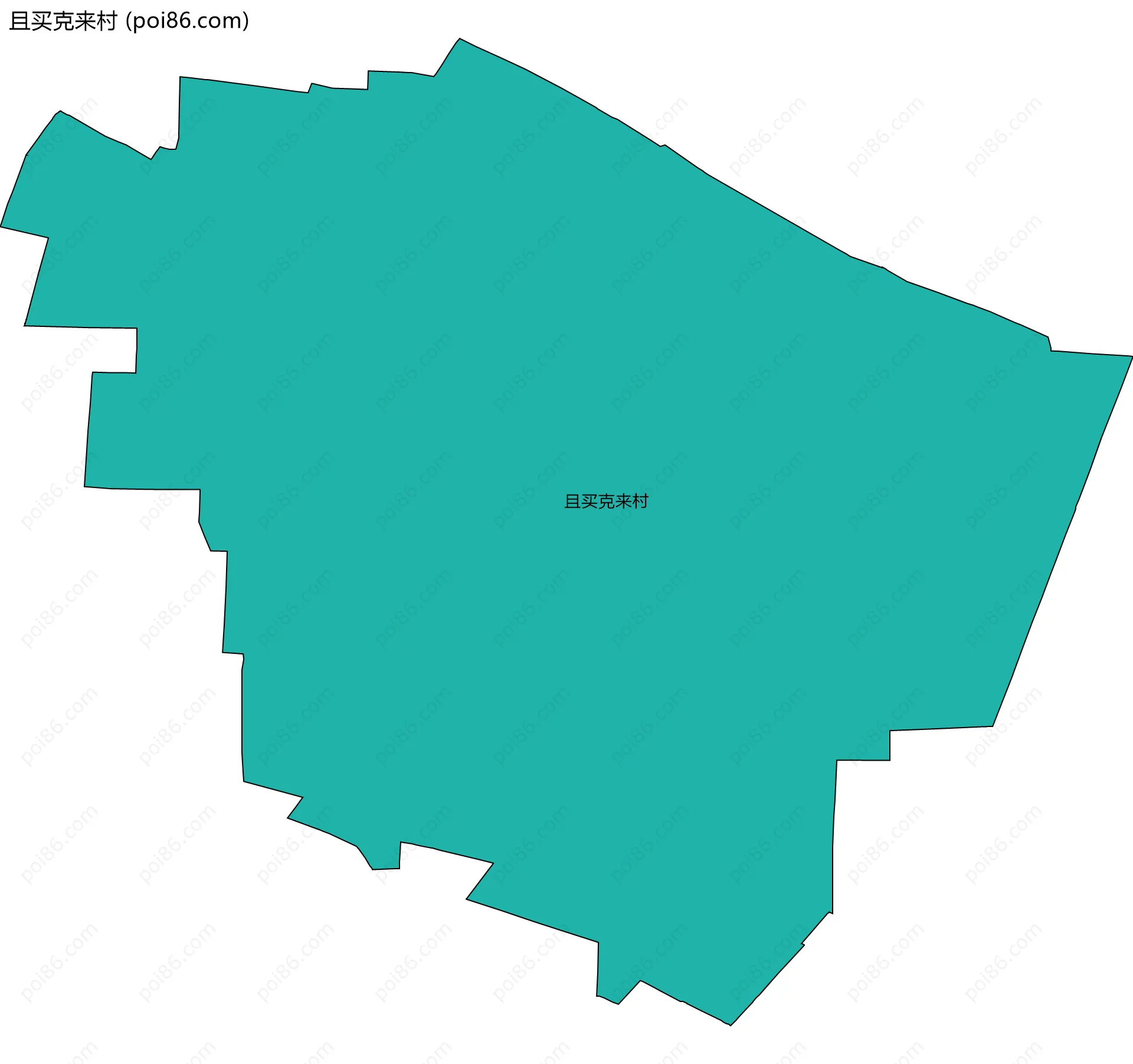 且买克来村边界地图