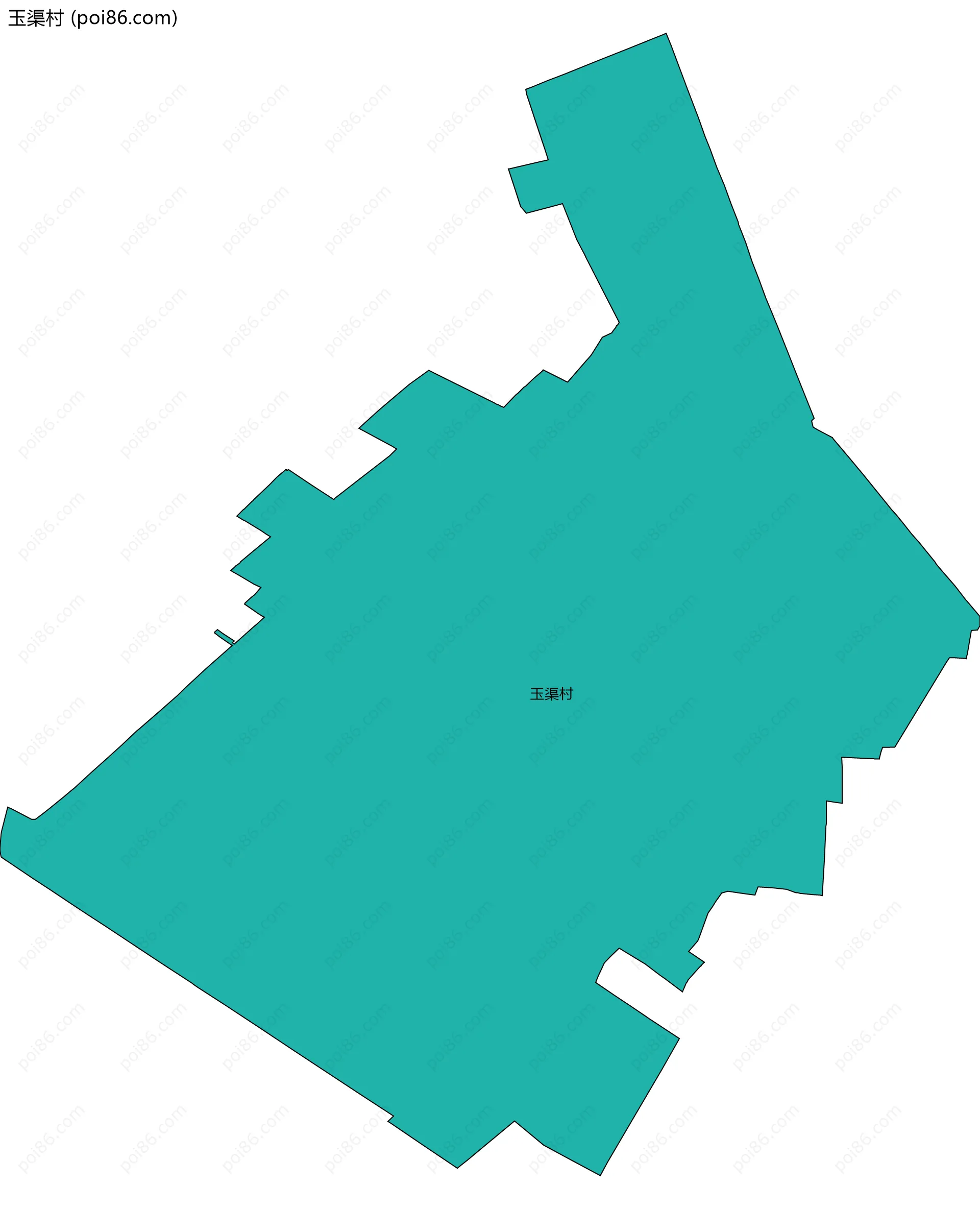 玉渠村边界地图