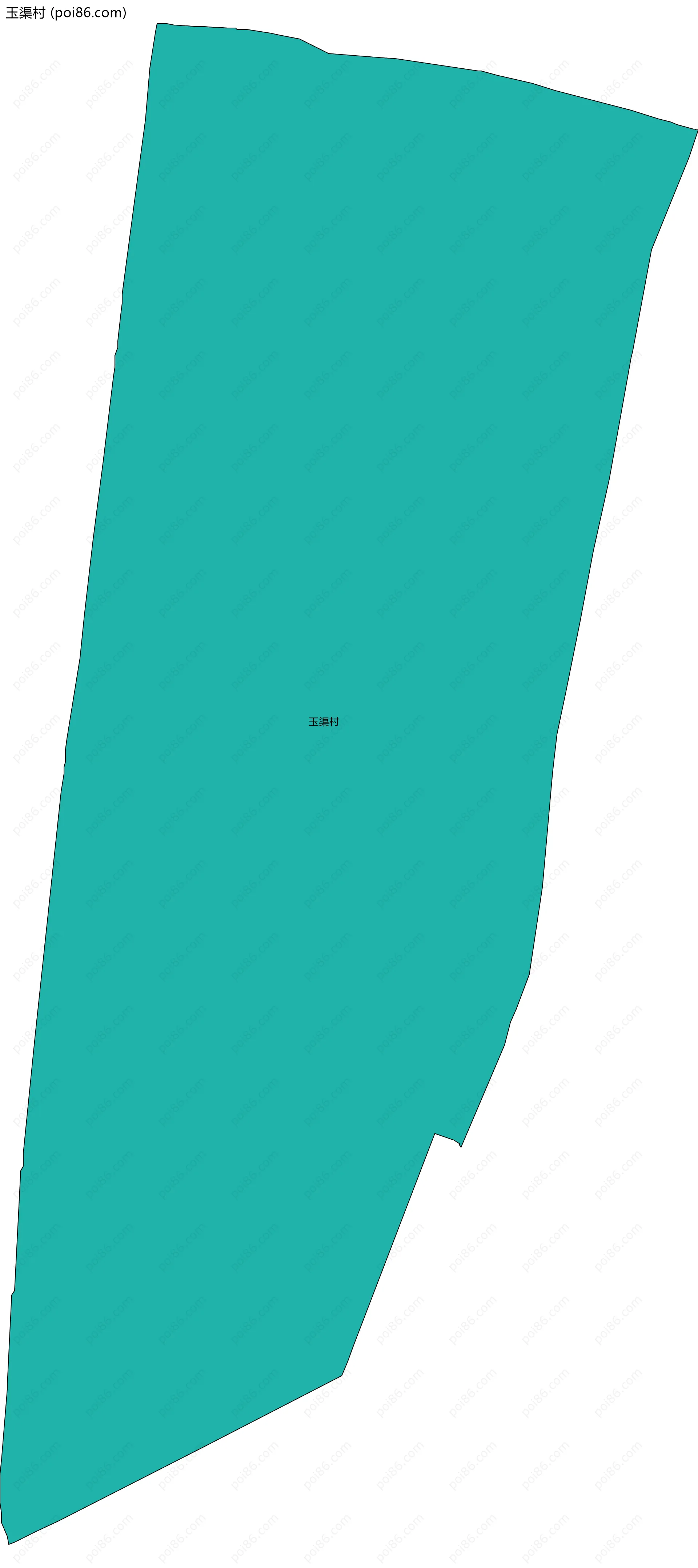 玉渠村边界地图