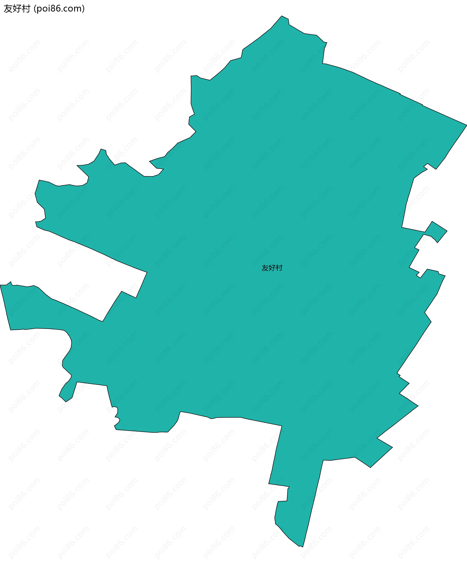 友好村边界地图