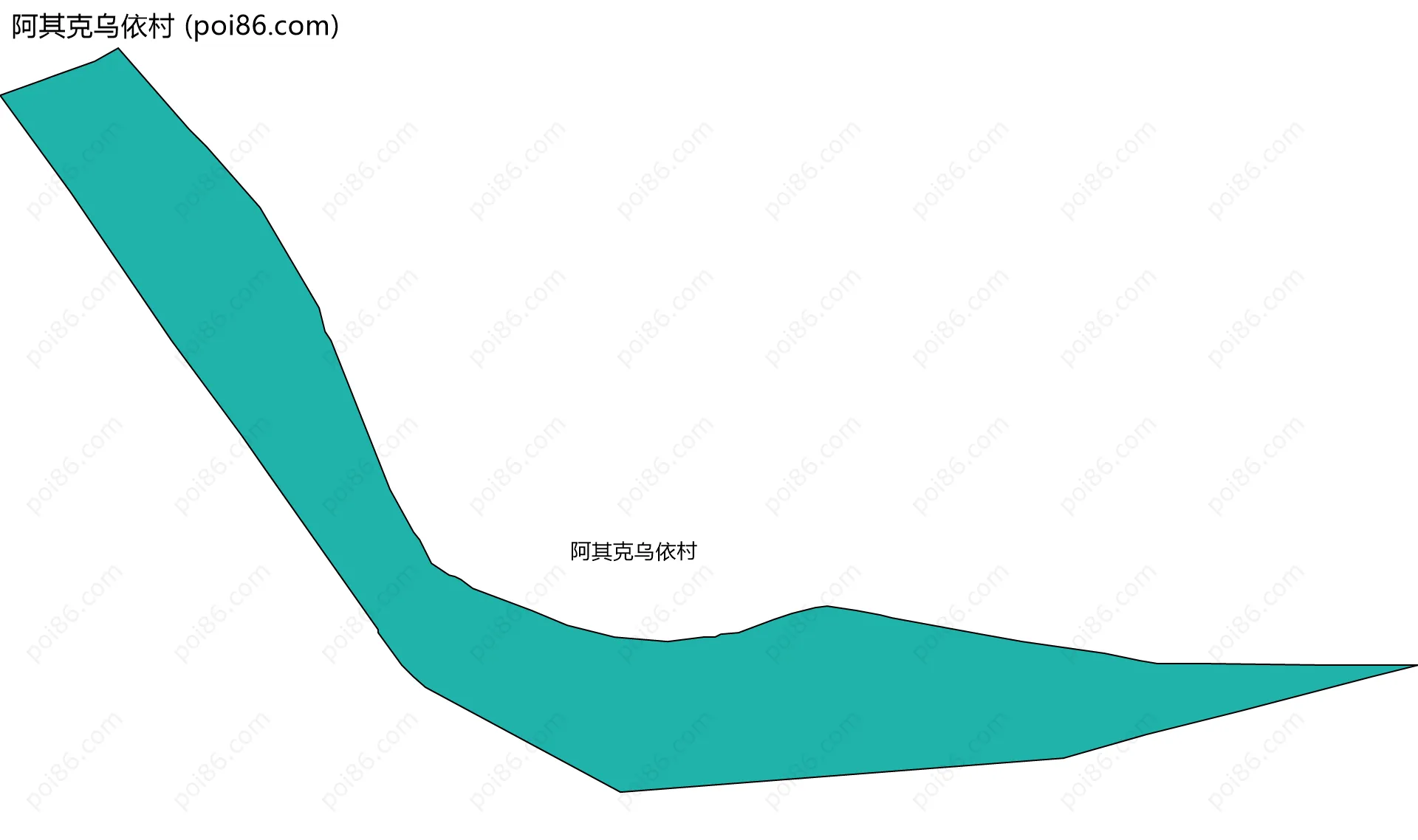 阿其克乌依村边界地图