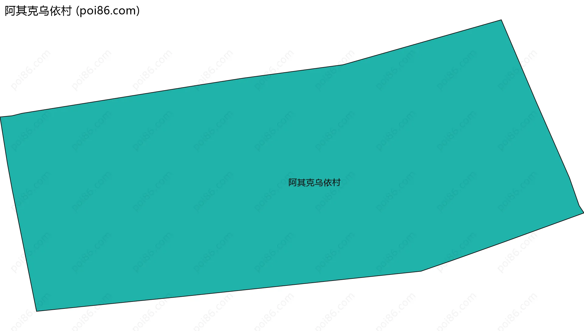 阿其克乌依村边界地图