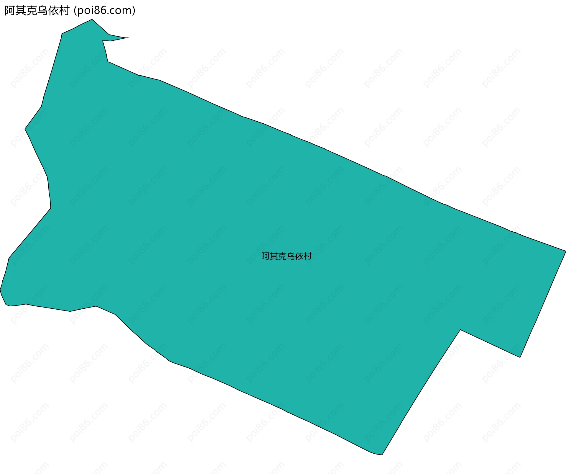 阿其克乌依村边界地图