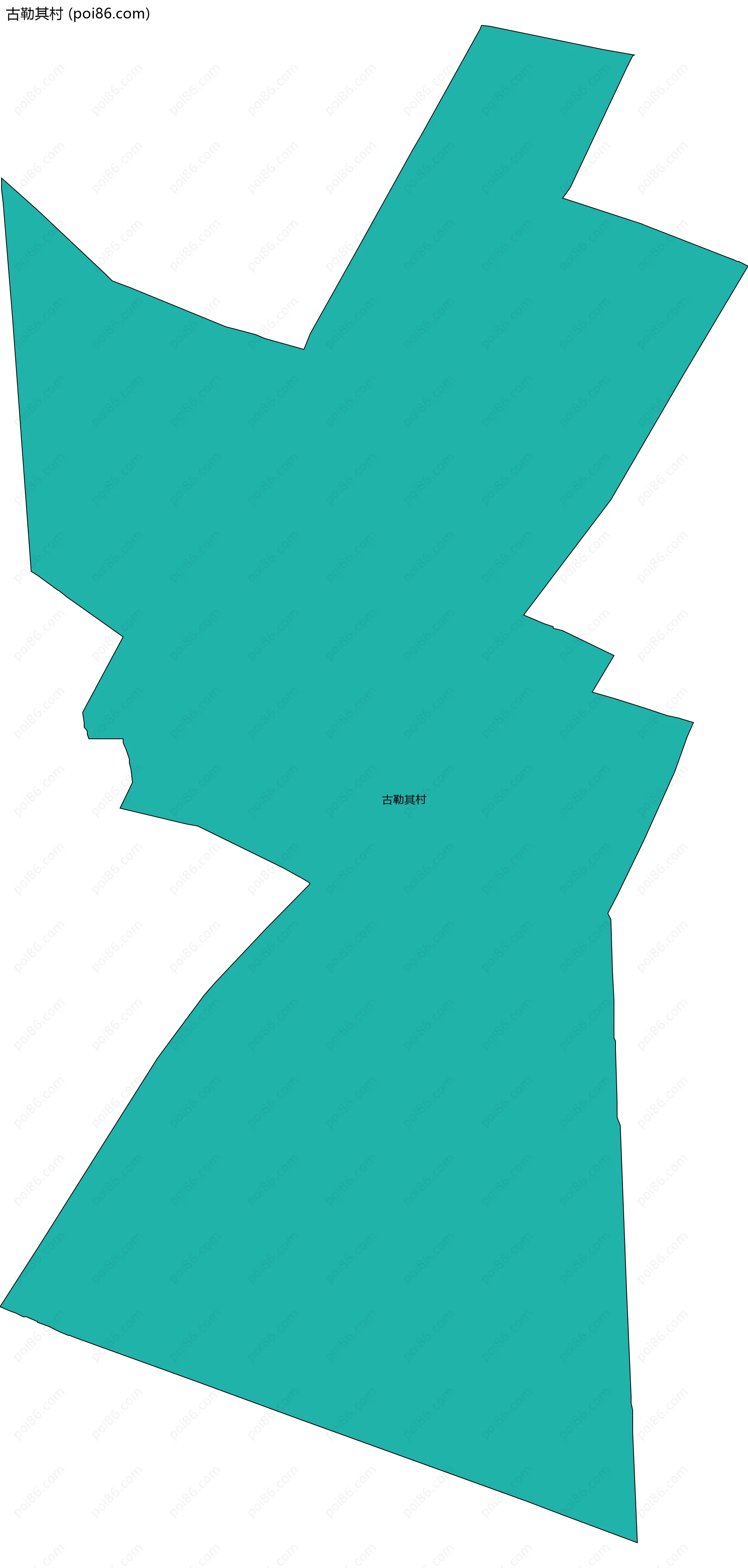 古勒其村边界地图