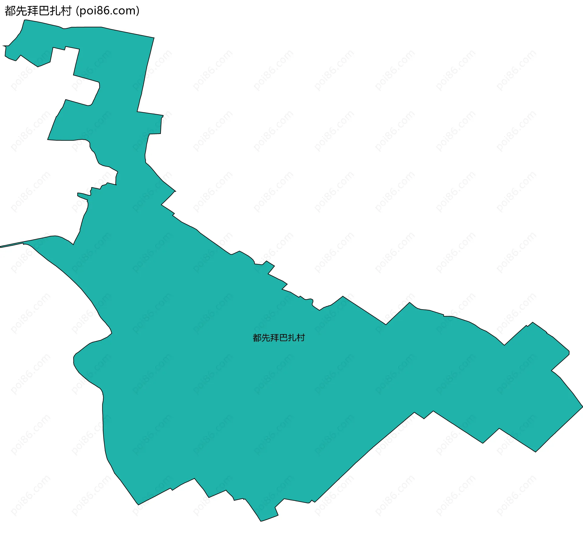 都先拜巴扎村边界地图
