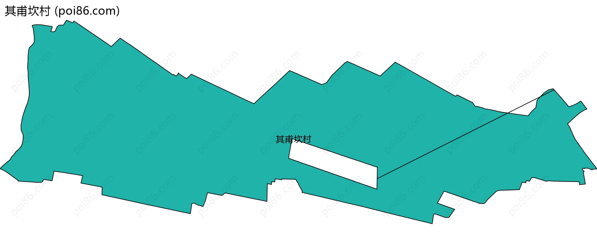 其甫坎村边界地图