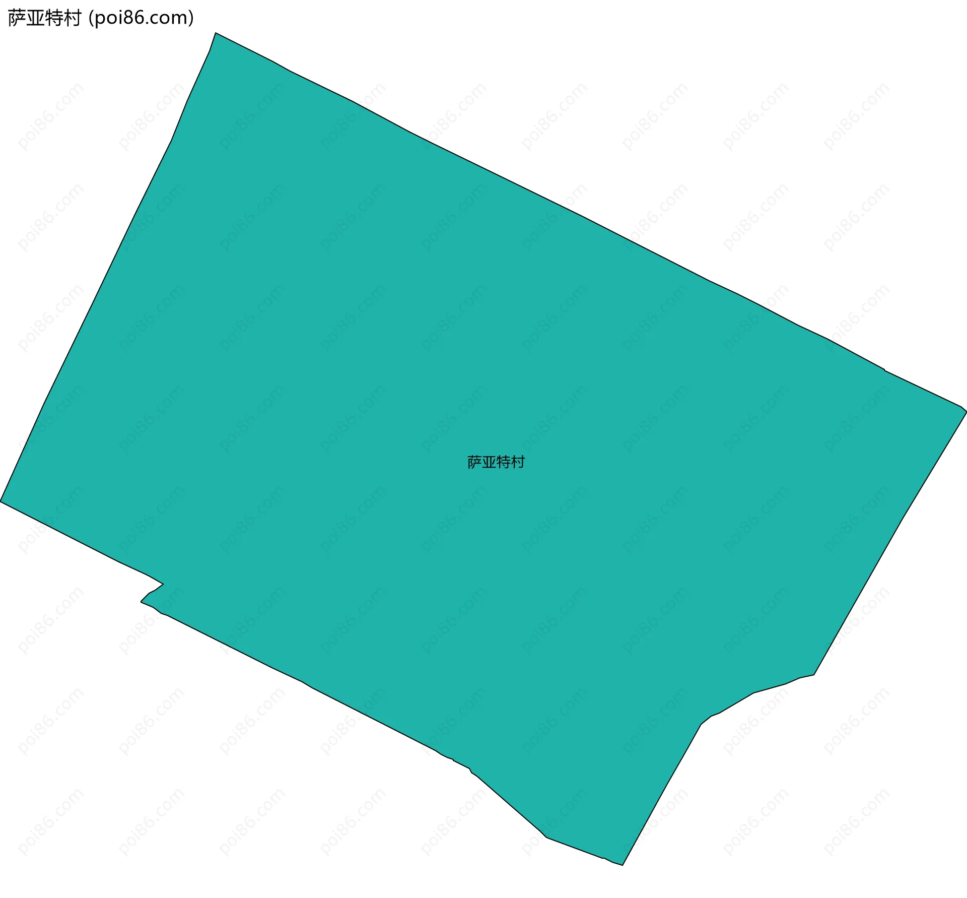 萨亚特村边界地图