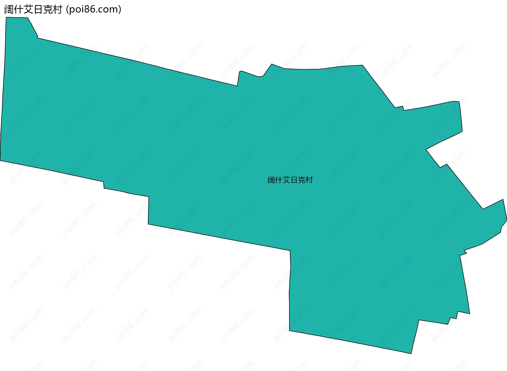 阔什艾日克村边界地图