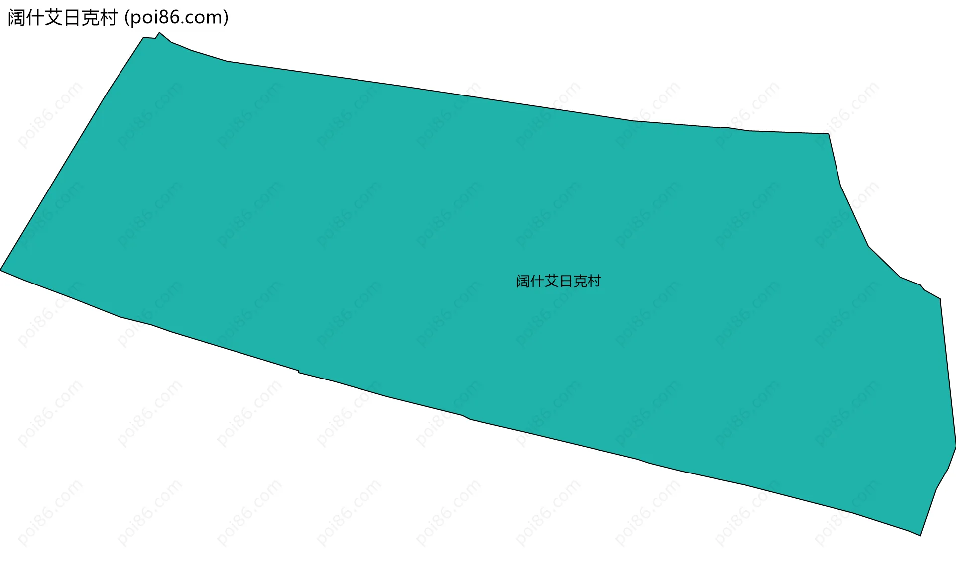 阔什艾日克村边界地图