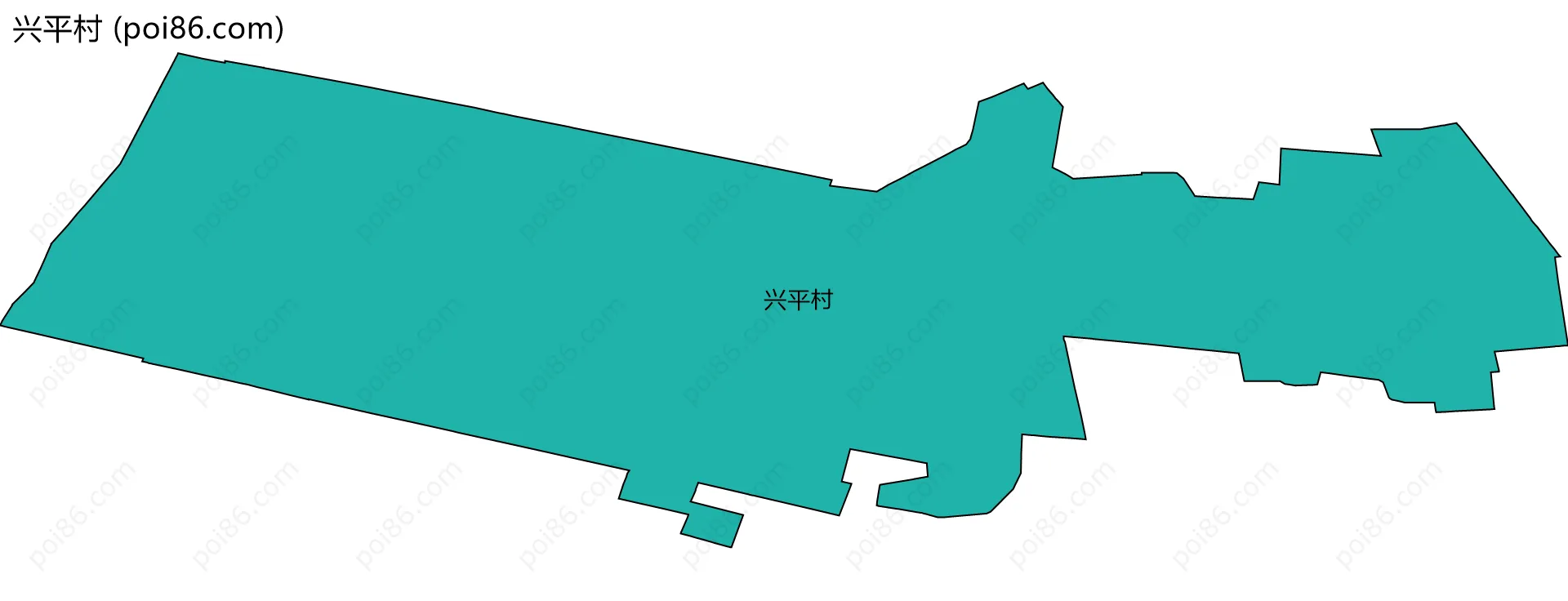 兴平村边界地图