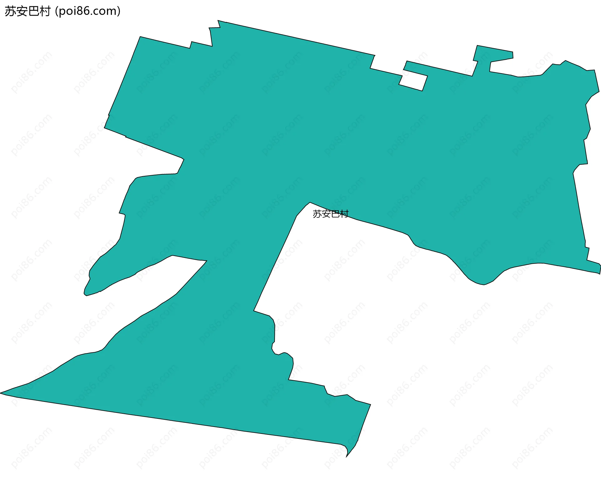苏安巴村边界地图
