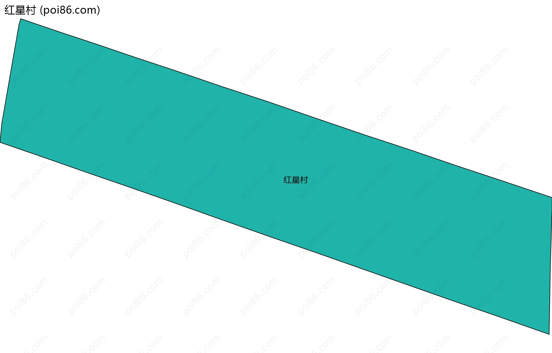 红星村边界地图