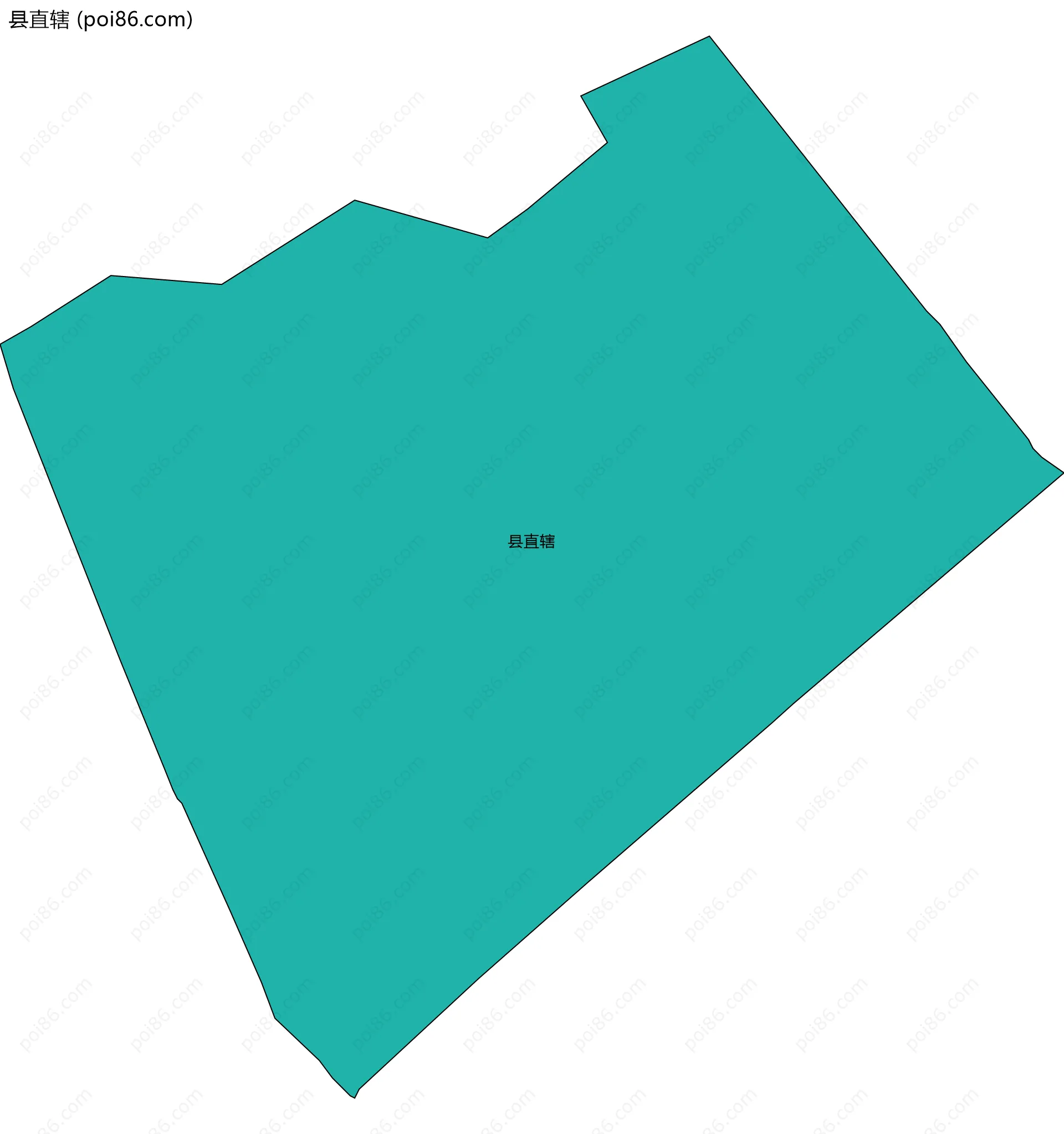 县直辖边界地图