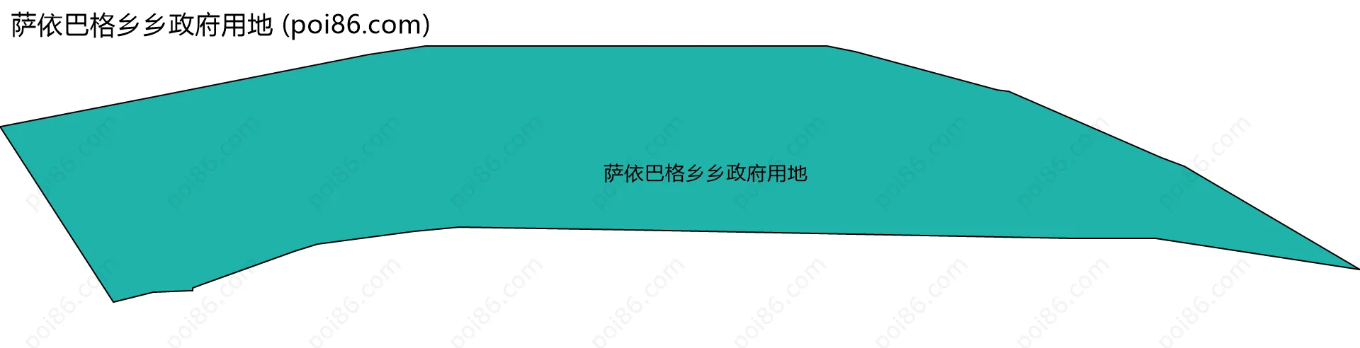 萨依巴格乡乡政府用地边界地图