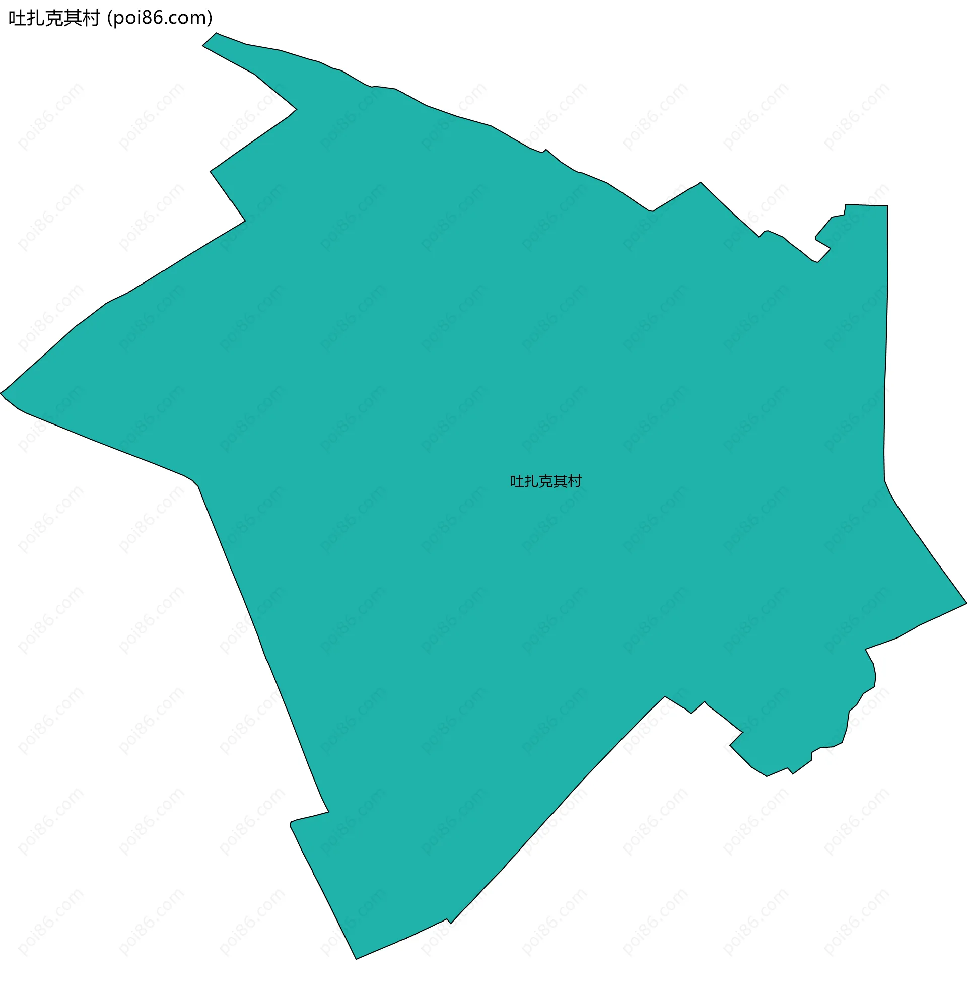 吐扎克其村边界地图