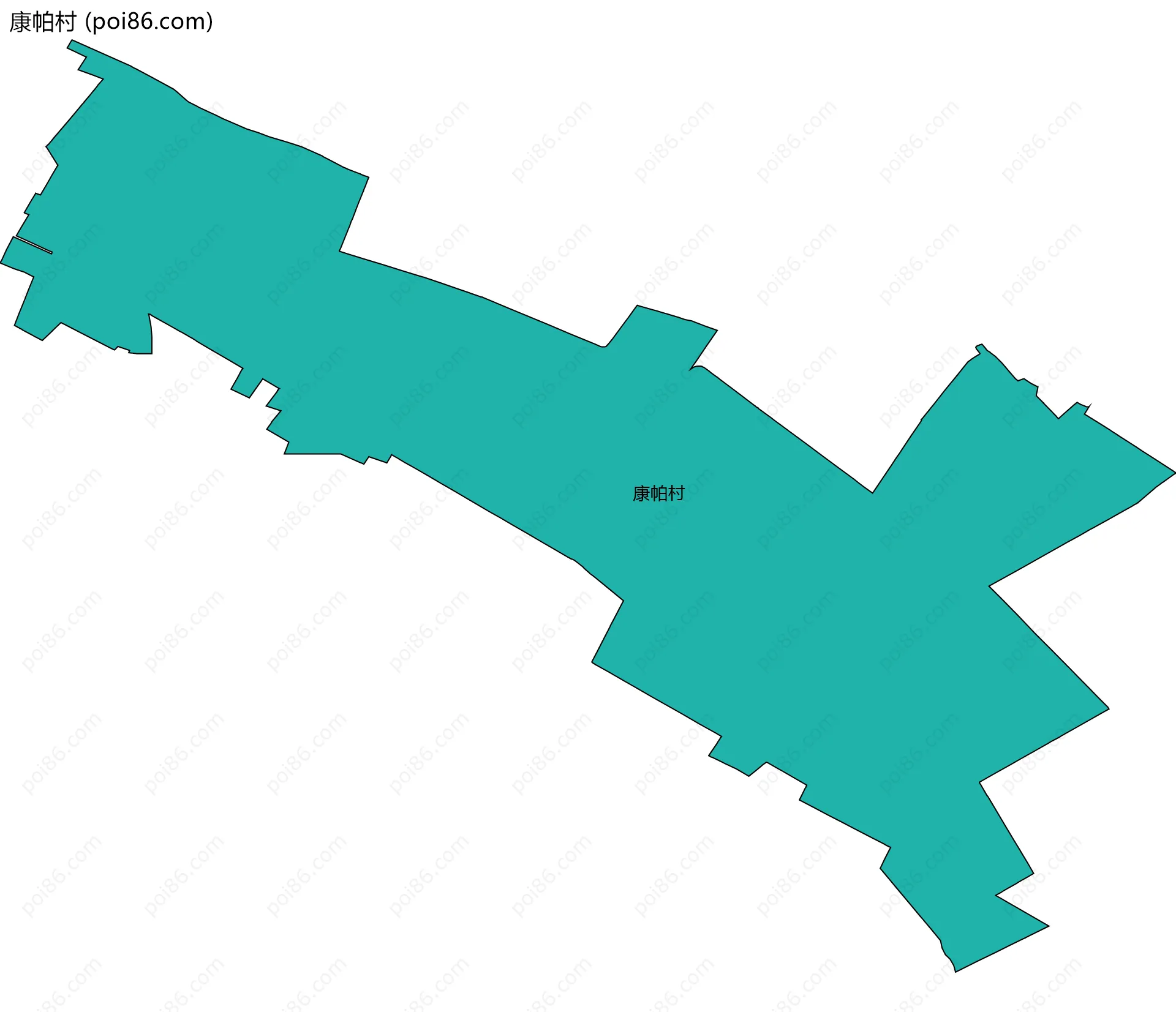 康帕村边界地图