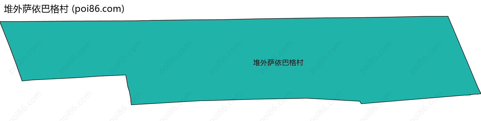 堆外萨依巴格村边界地图