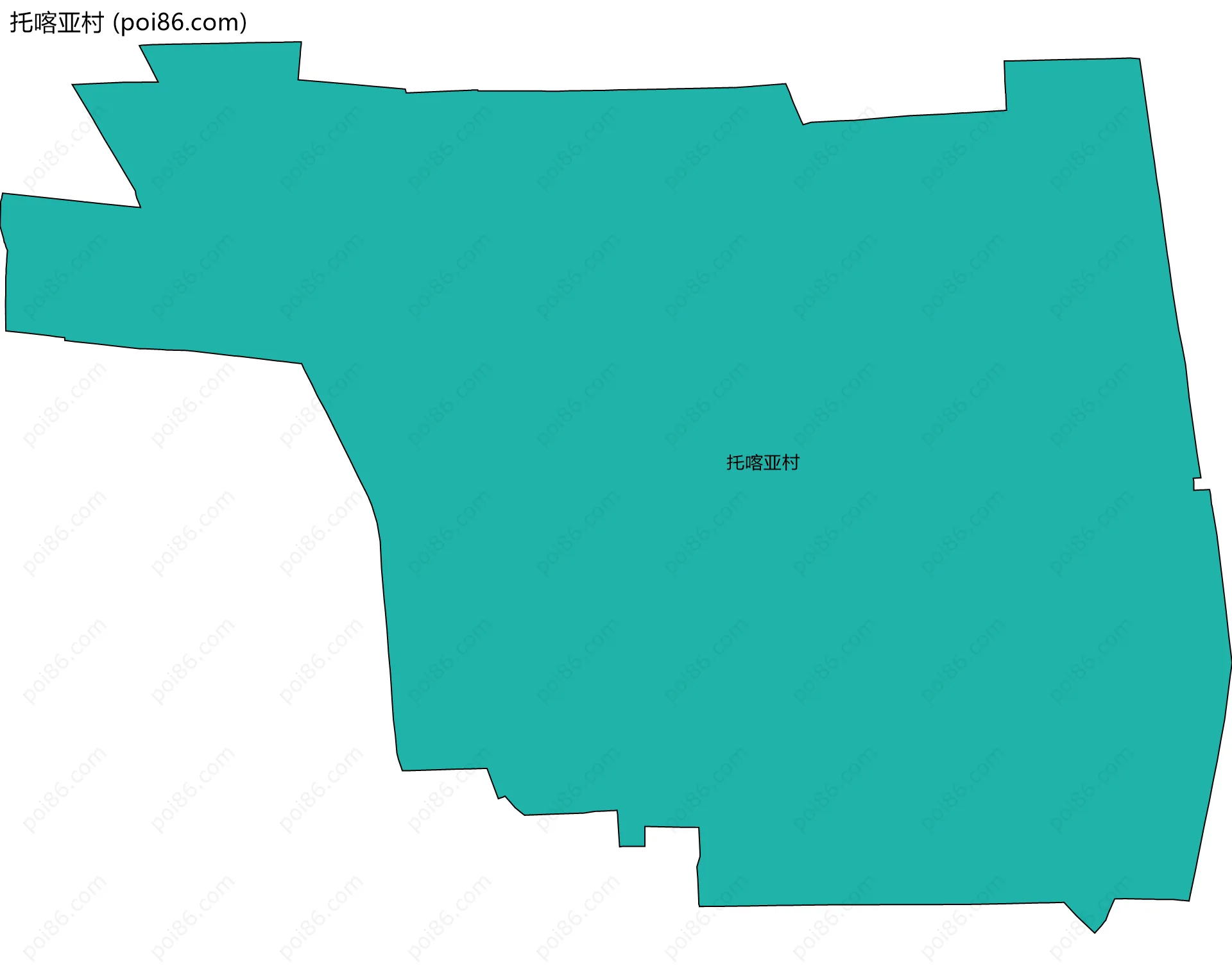 托喀亚村边界地图