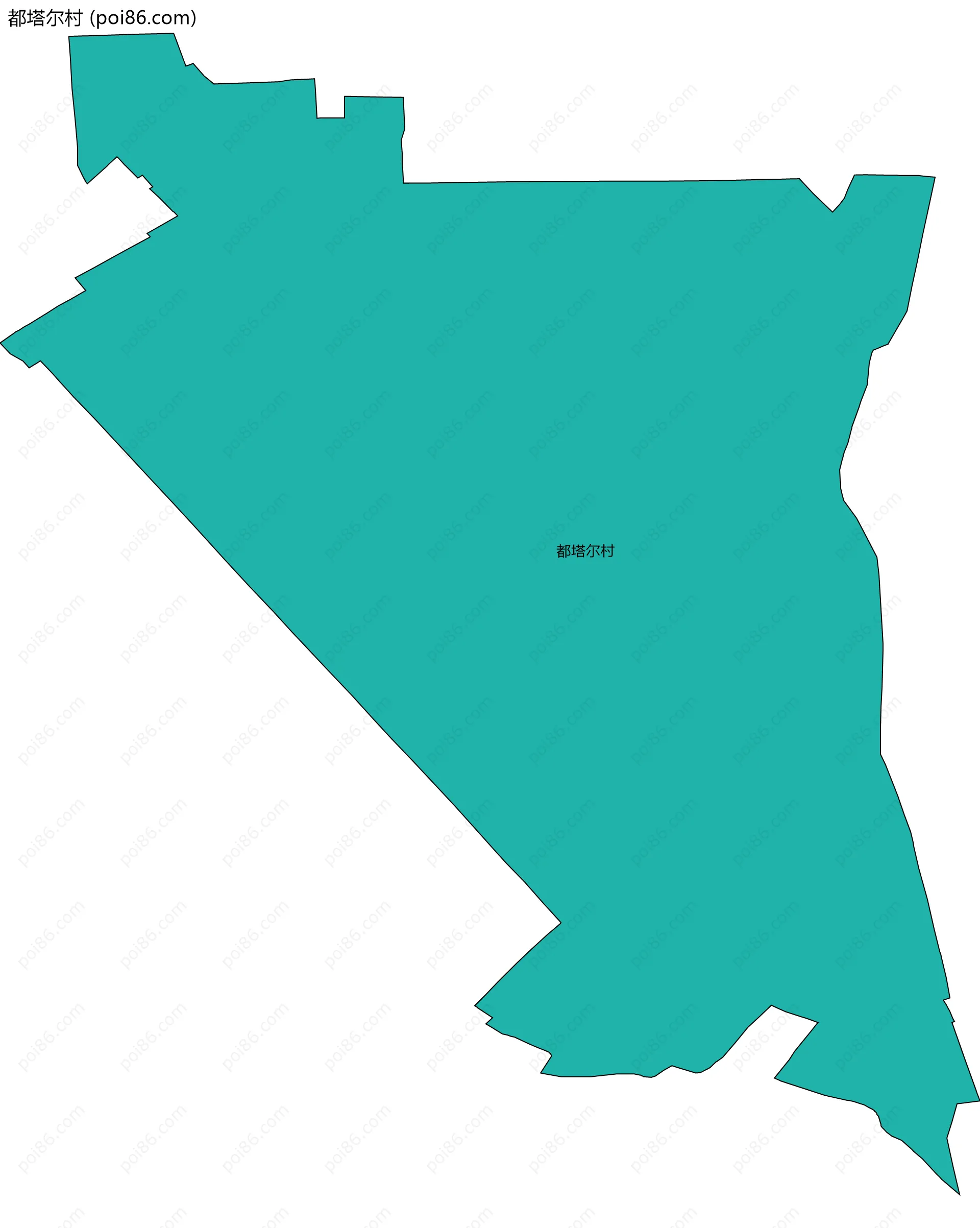 都塔尔村边界地图