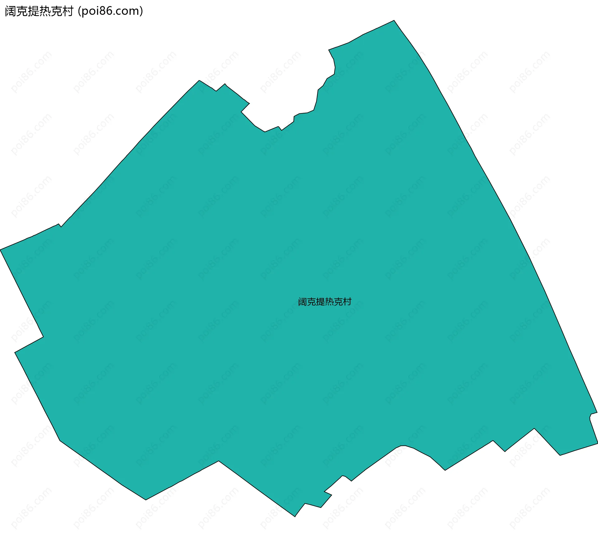 阔克提热克村边界地图