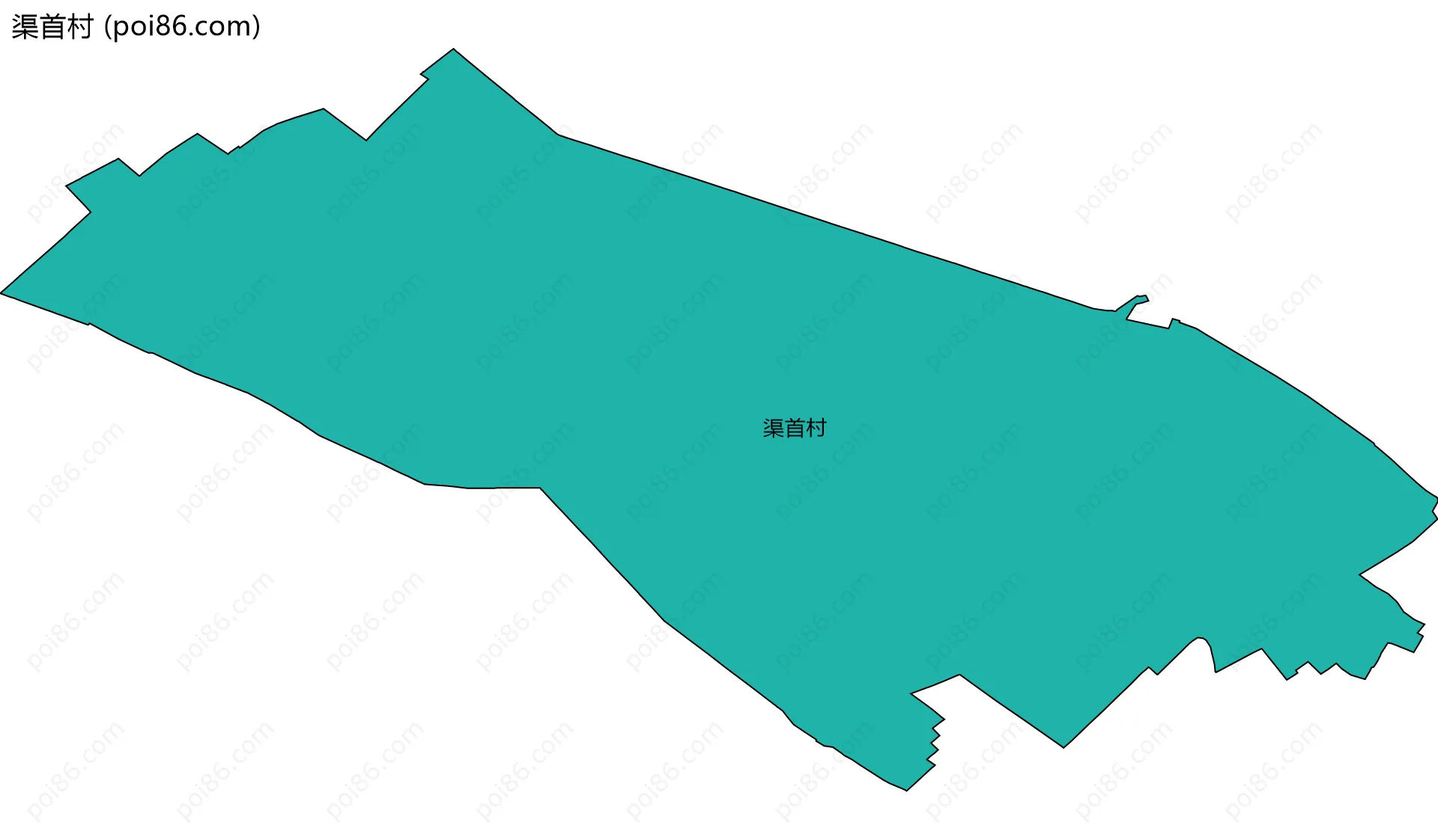 渠首村边界地图