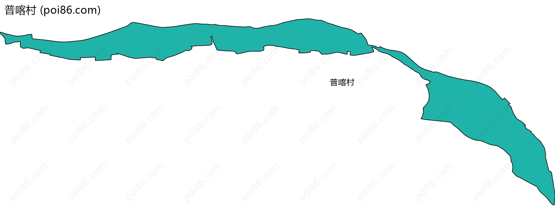 普喀村边界地图