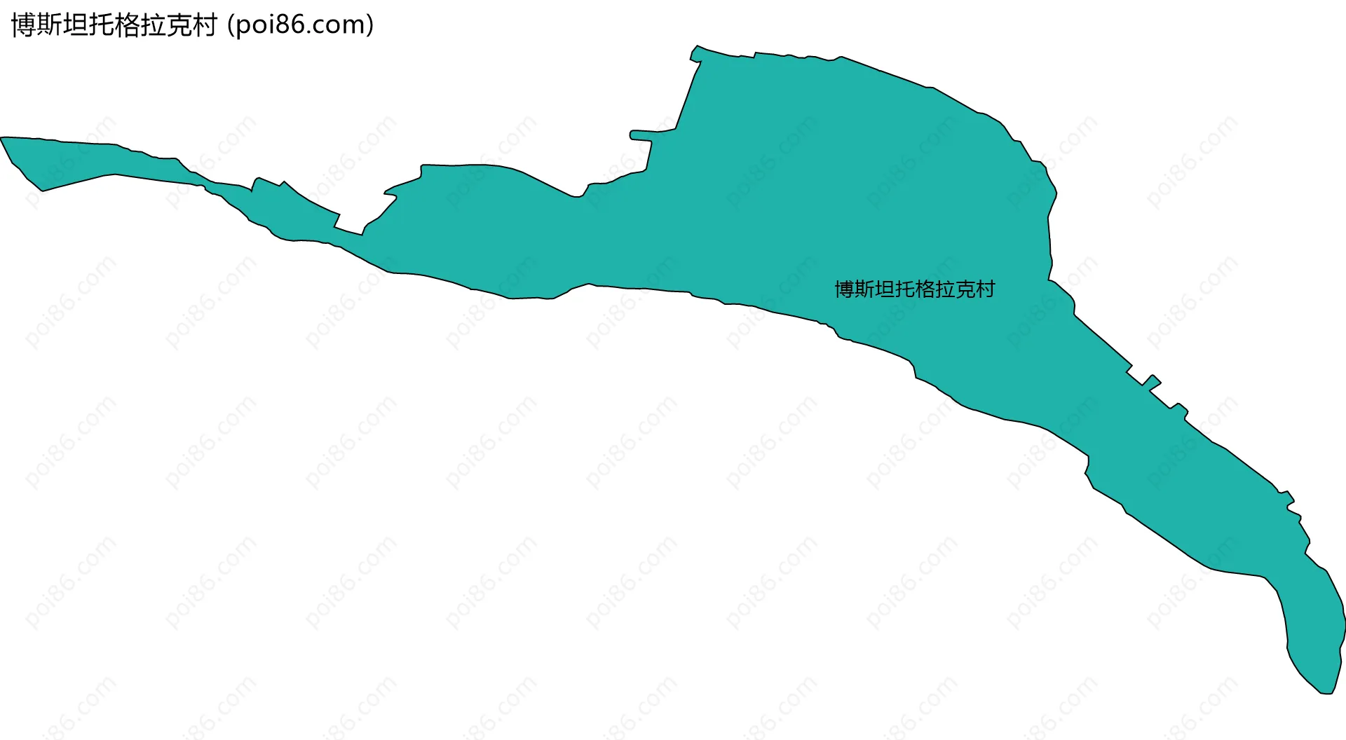 博斯坦托格拉克村边界地图