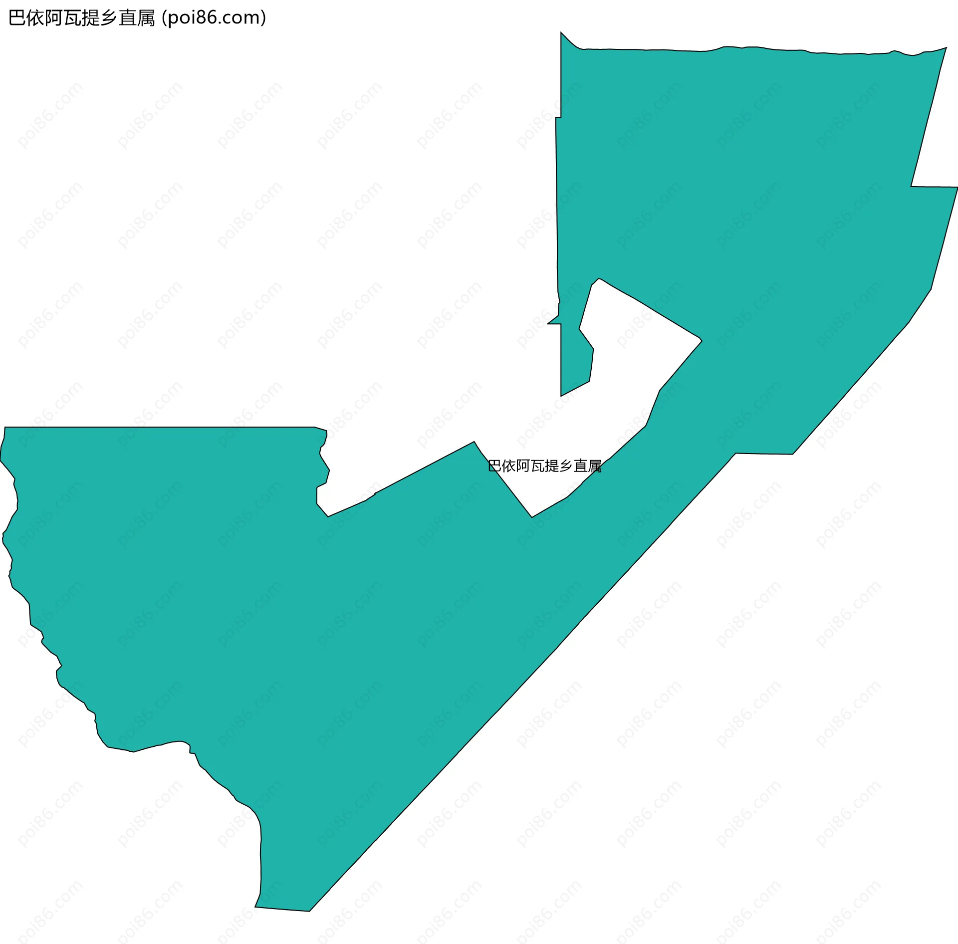巴依阿瓦提乡直属边界地图