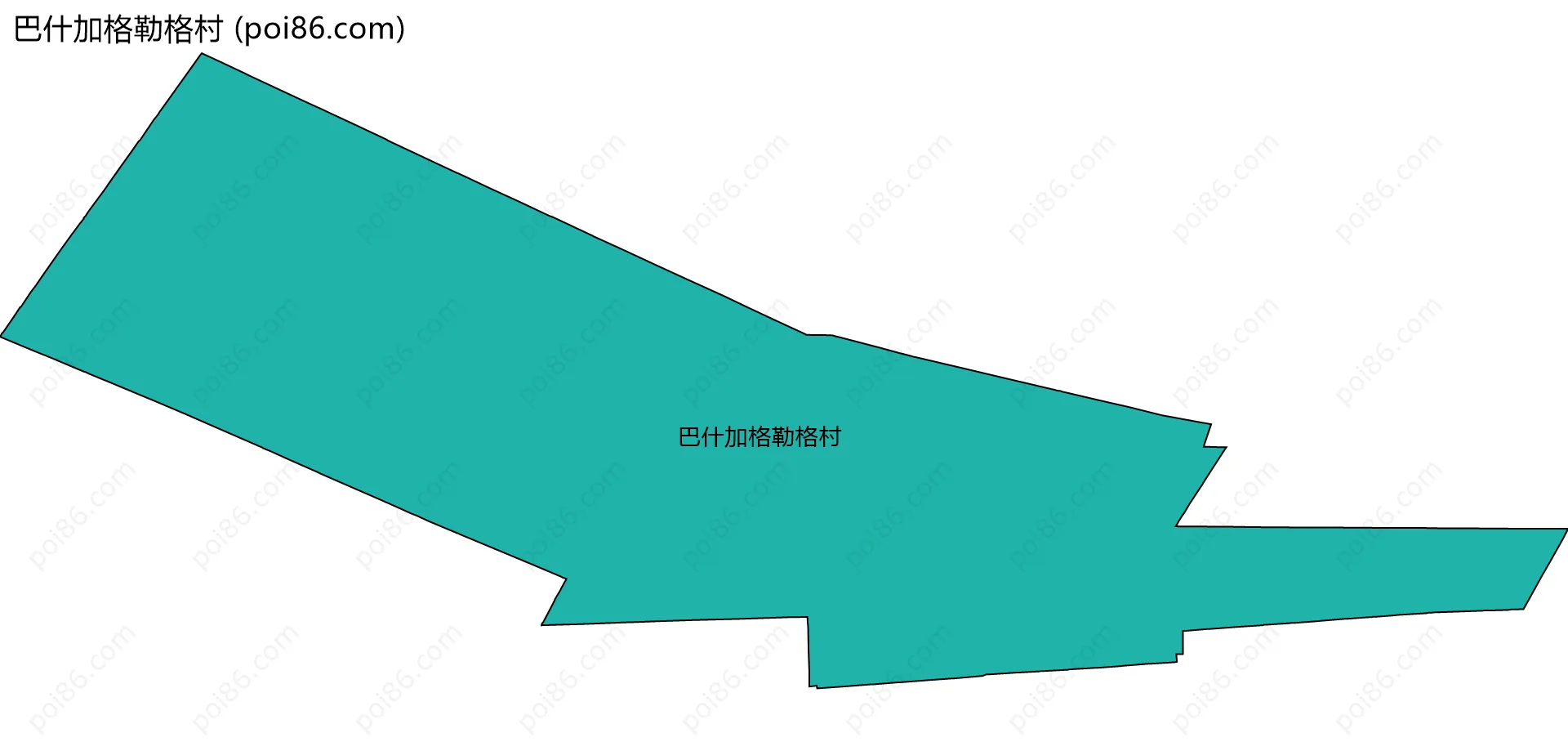 巴什加格勒格村边界地图