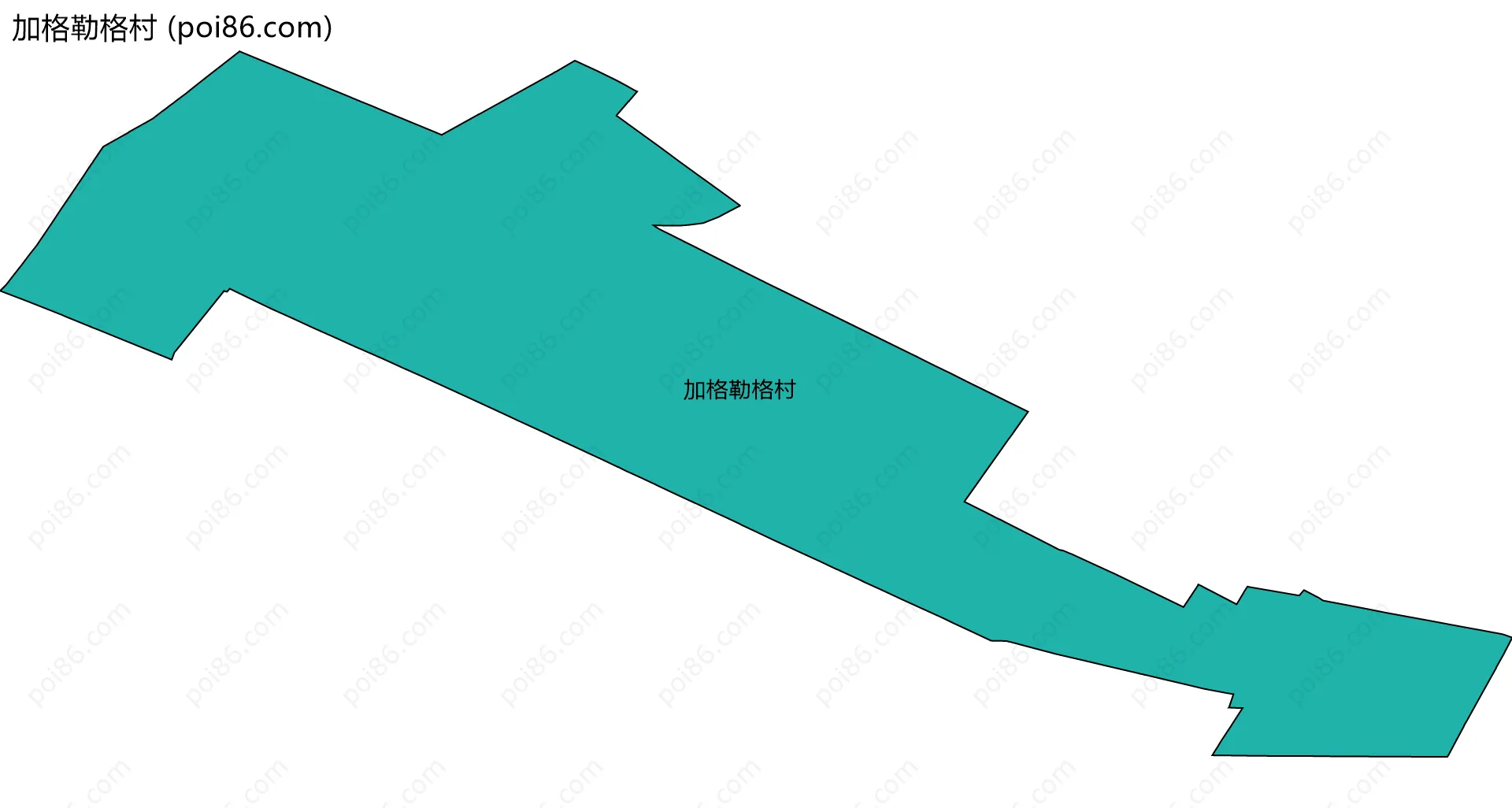 加格勒格村边界地图