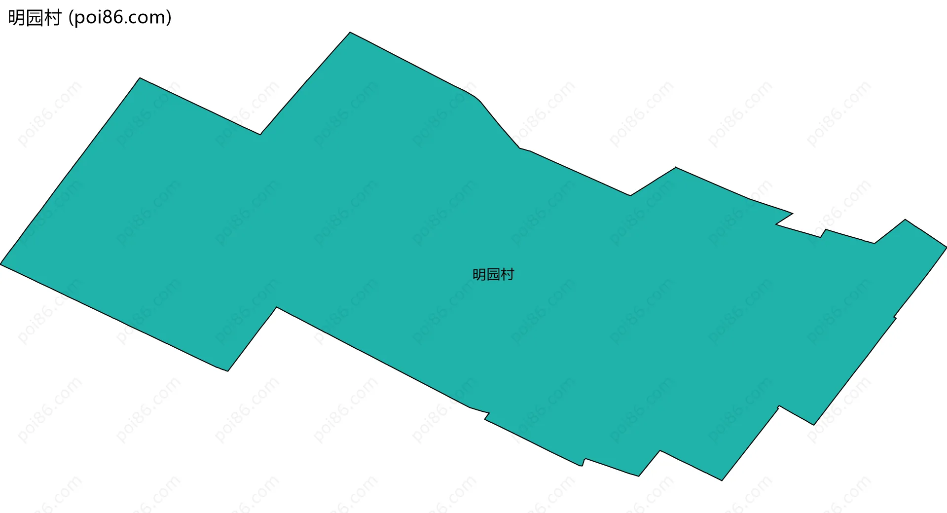 明园村边界地图