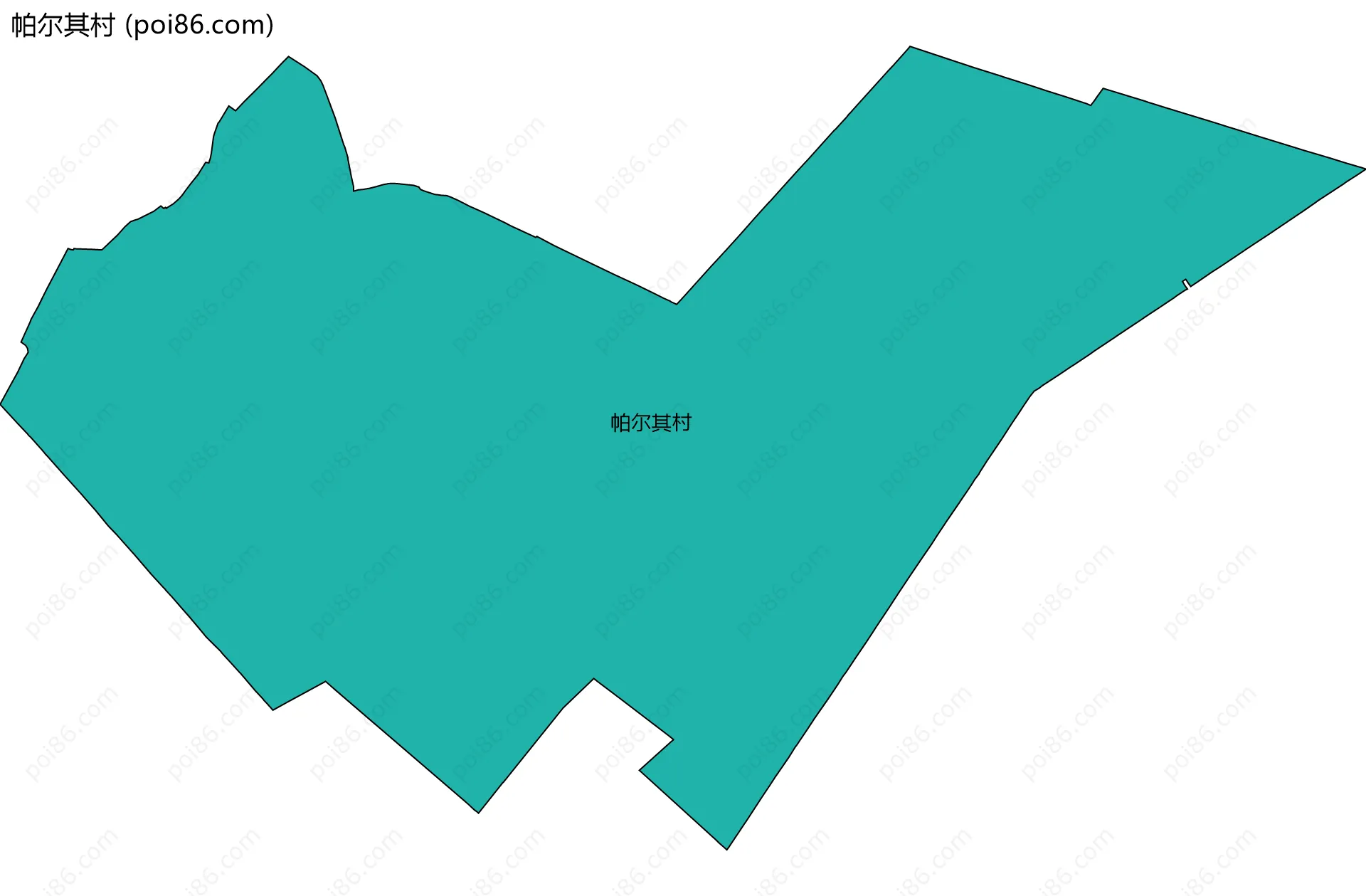 帕尔其村边界地图