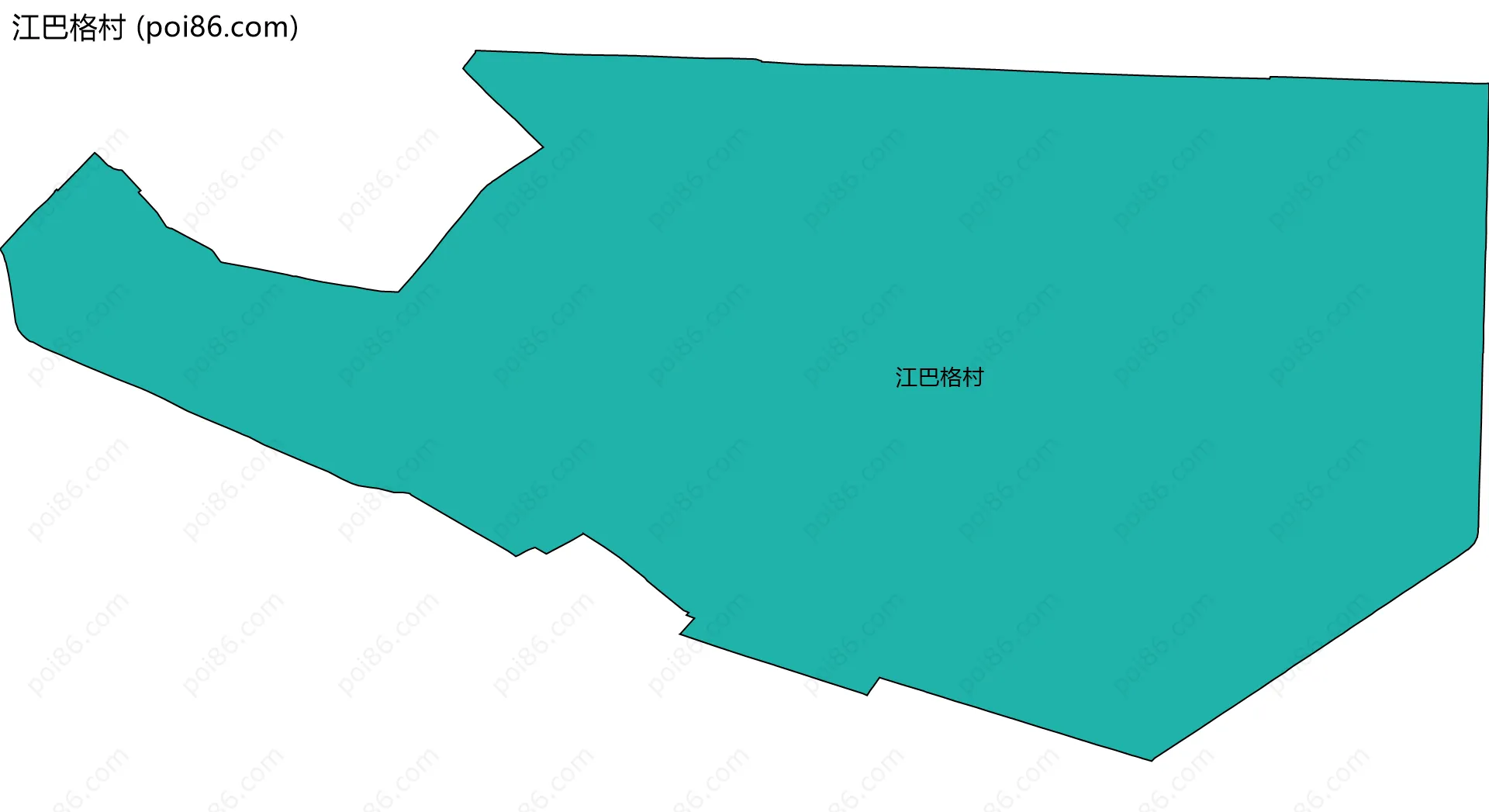江巴格村边界地图
