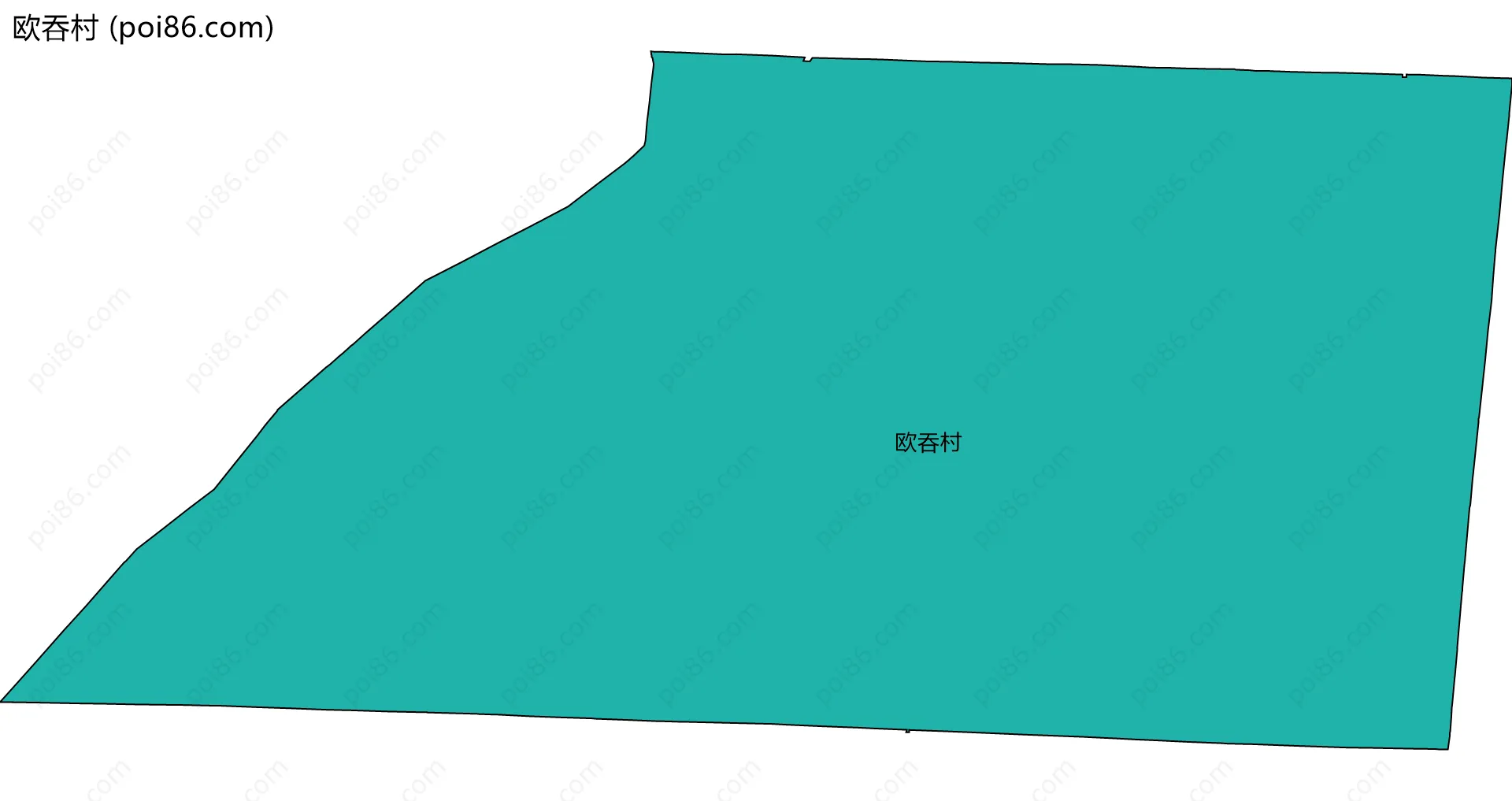 欧吞村边界地图