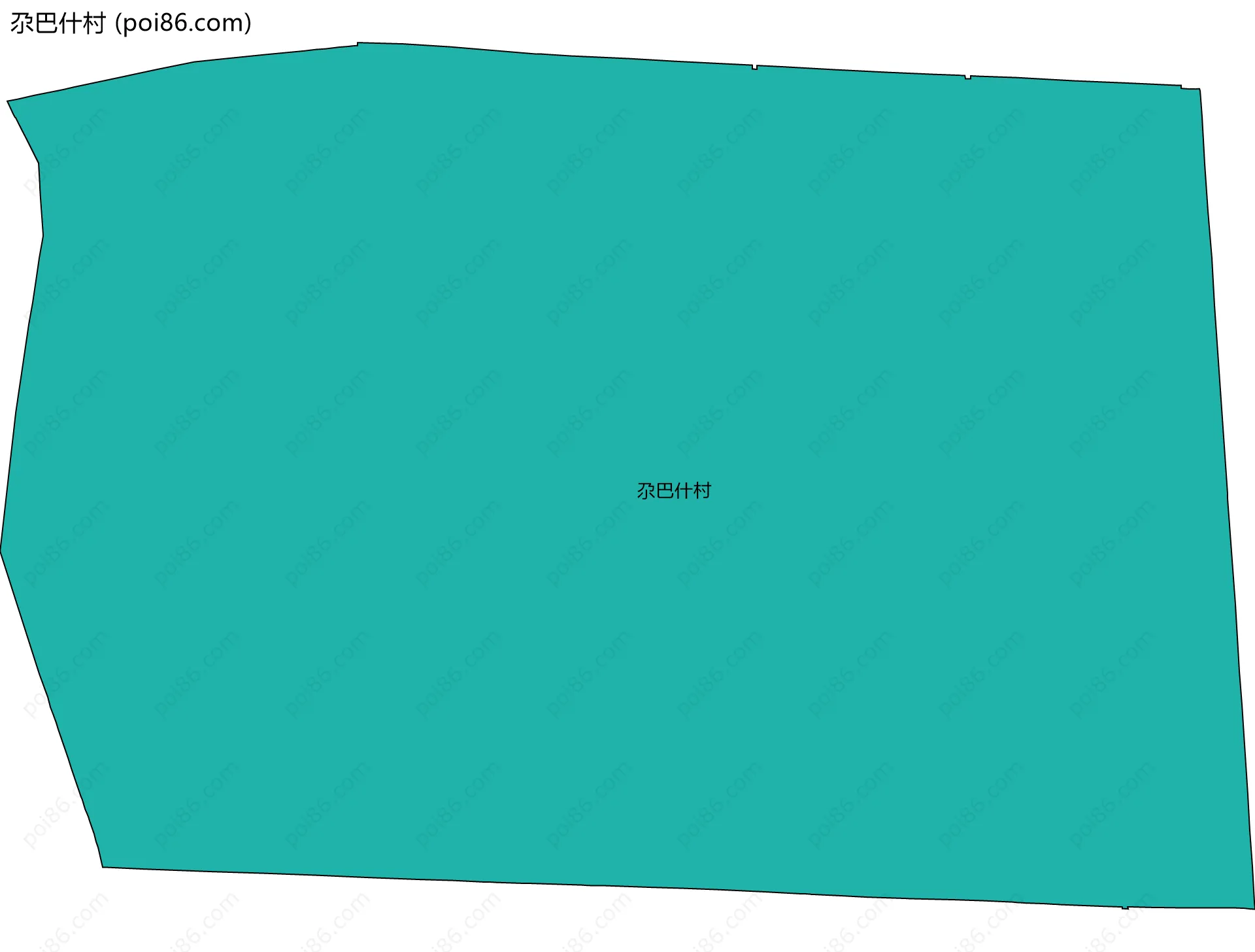 尕巴什村边界地图