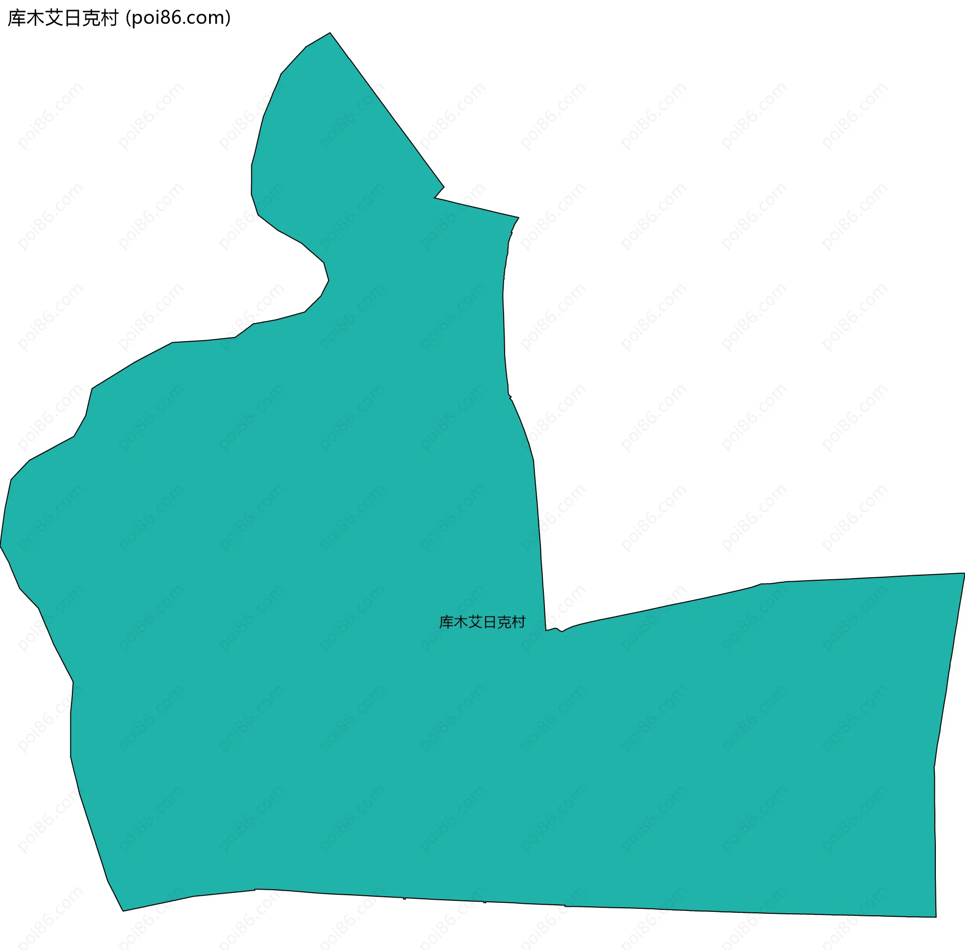 库木艾日克村边界地图