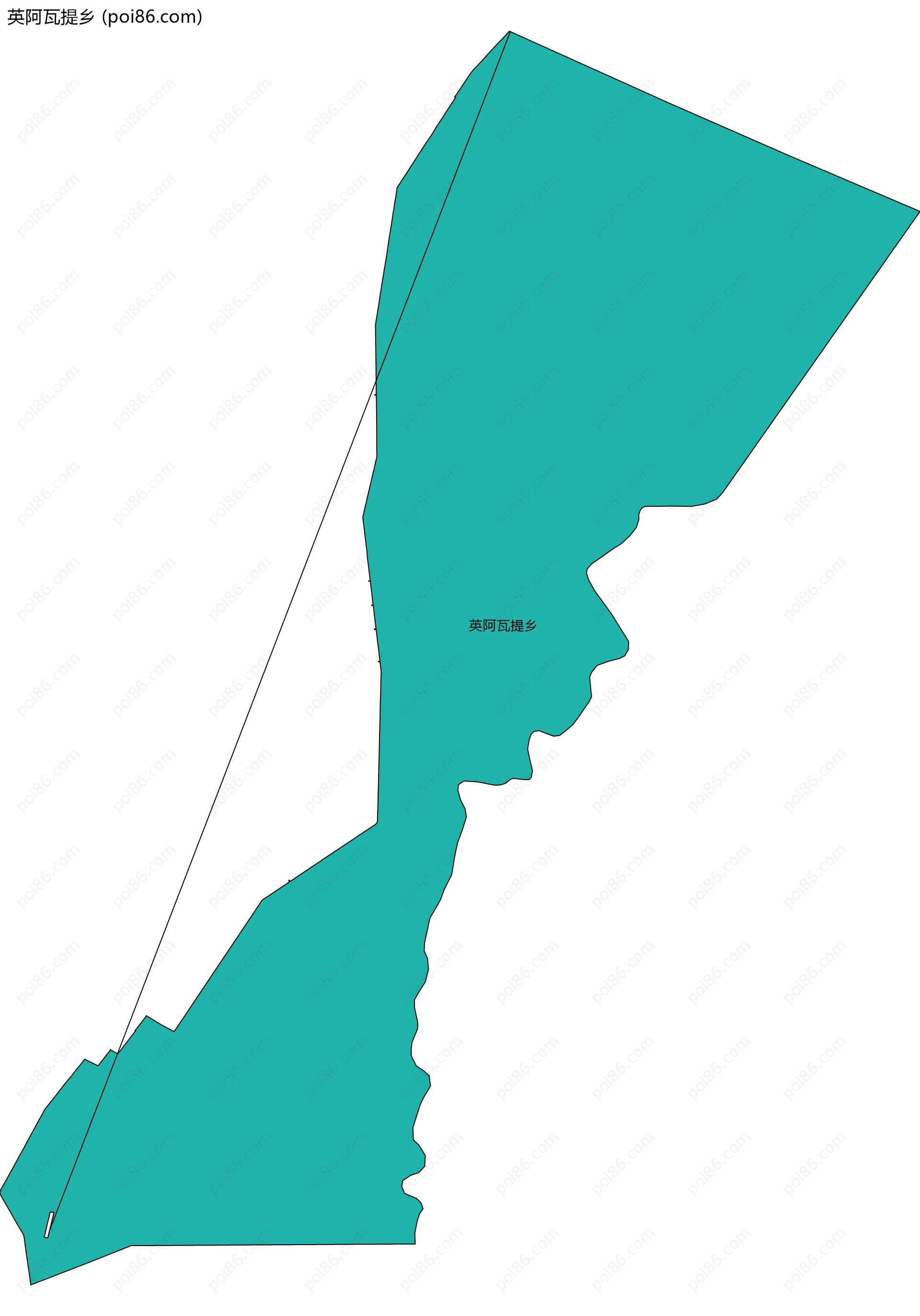 英阿瓦提乡边界地图